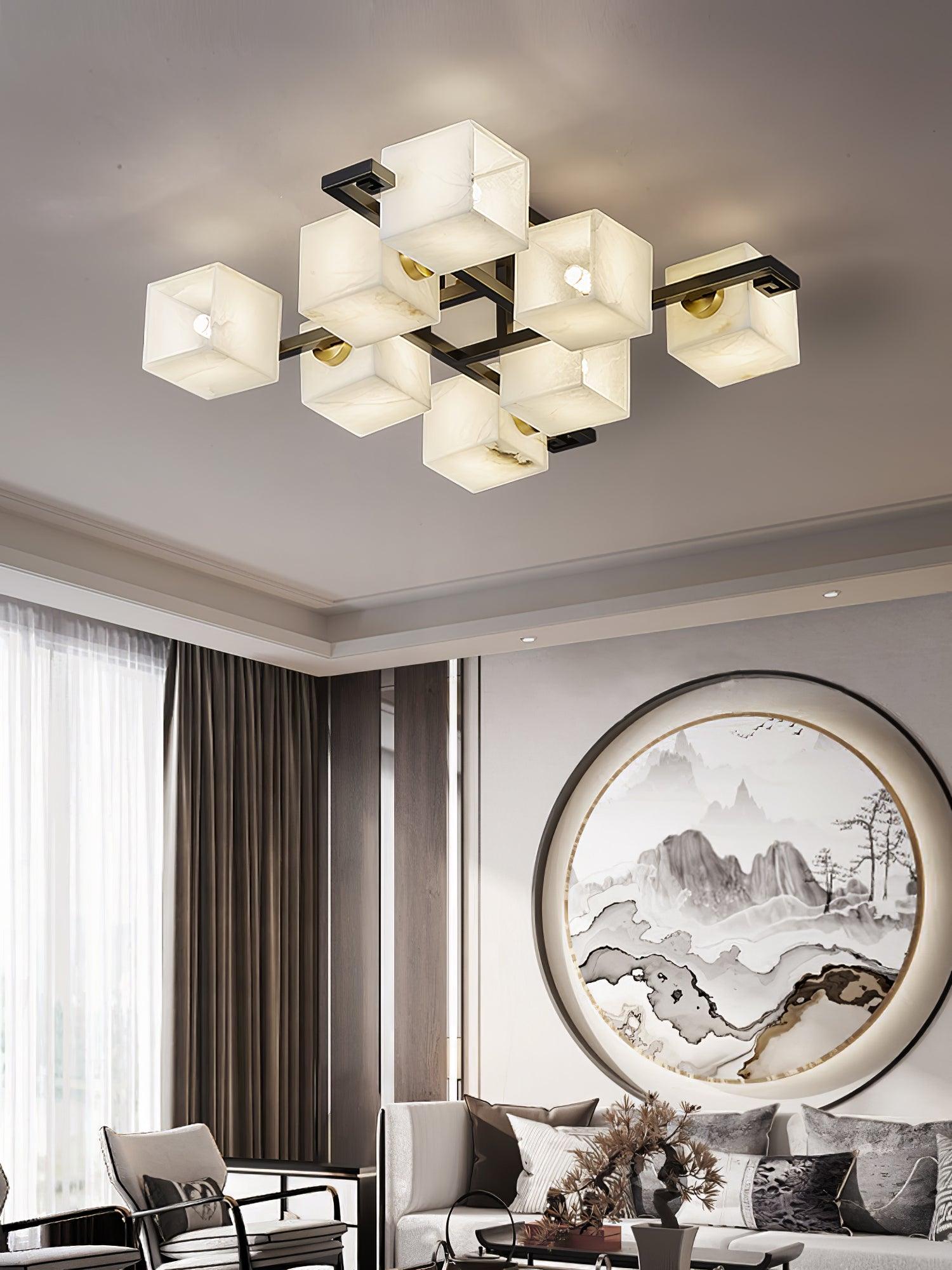 Kaelen Alabaster Ceiling Light - Letslighting
