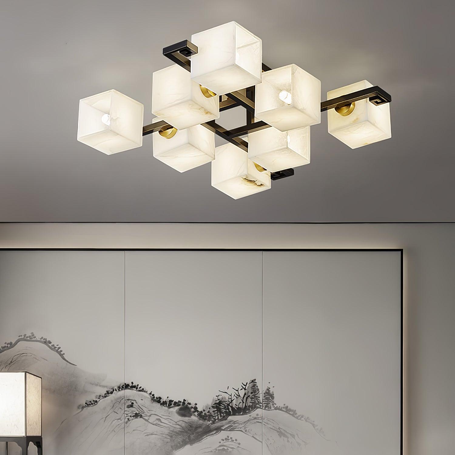 Kaelen Alabaster Ceiling Light - Letslighting