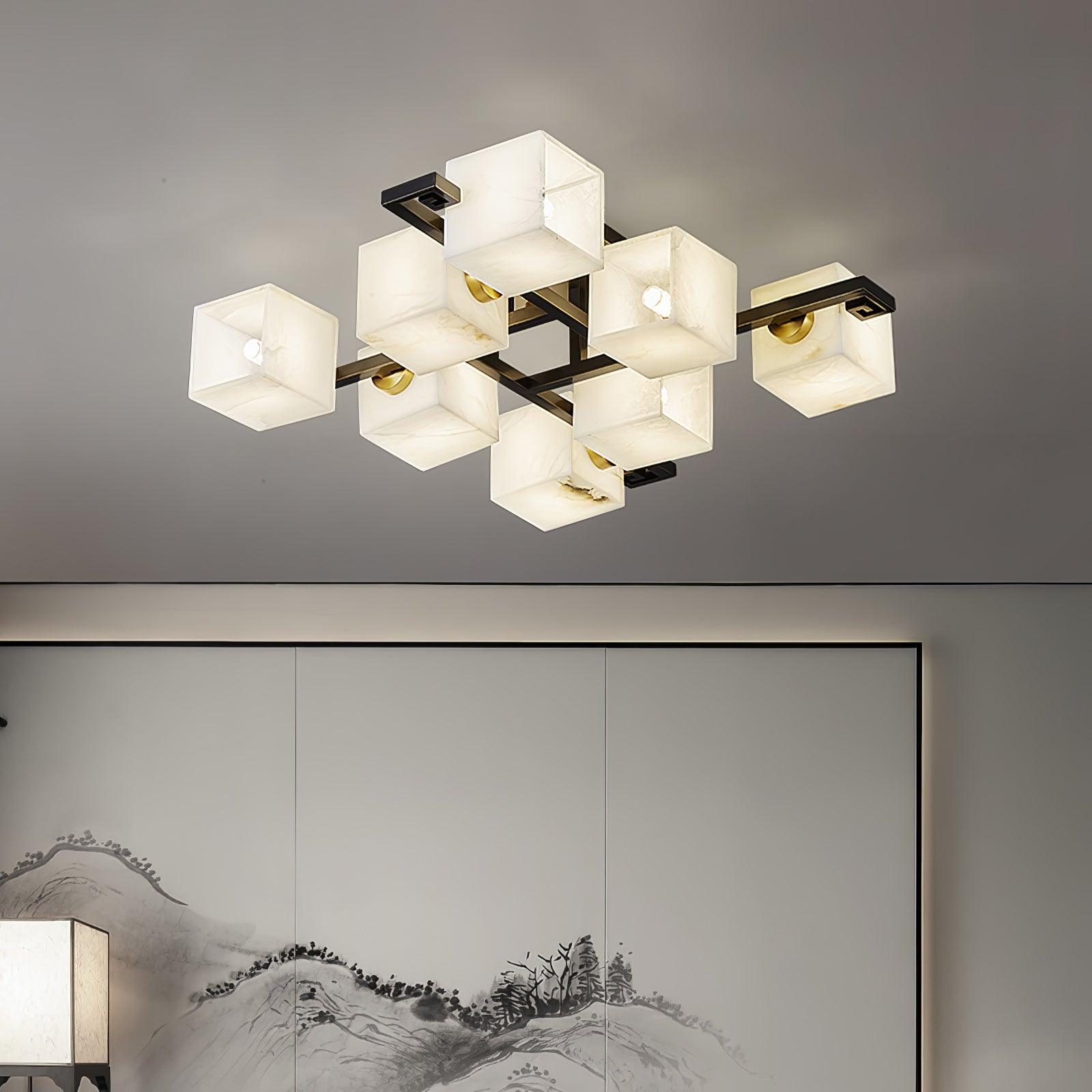 Kaelen Alabaster Ceiling Light - Letslighting