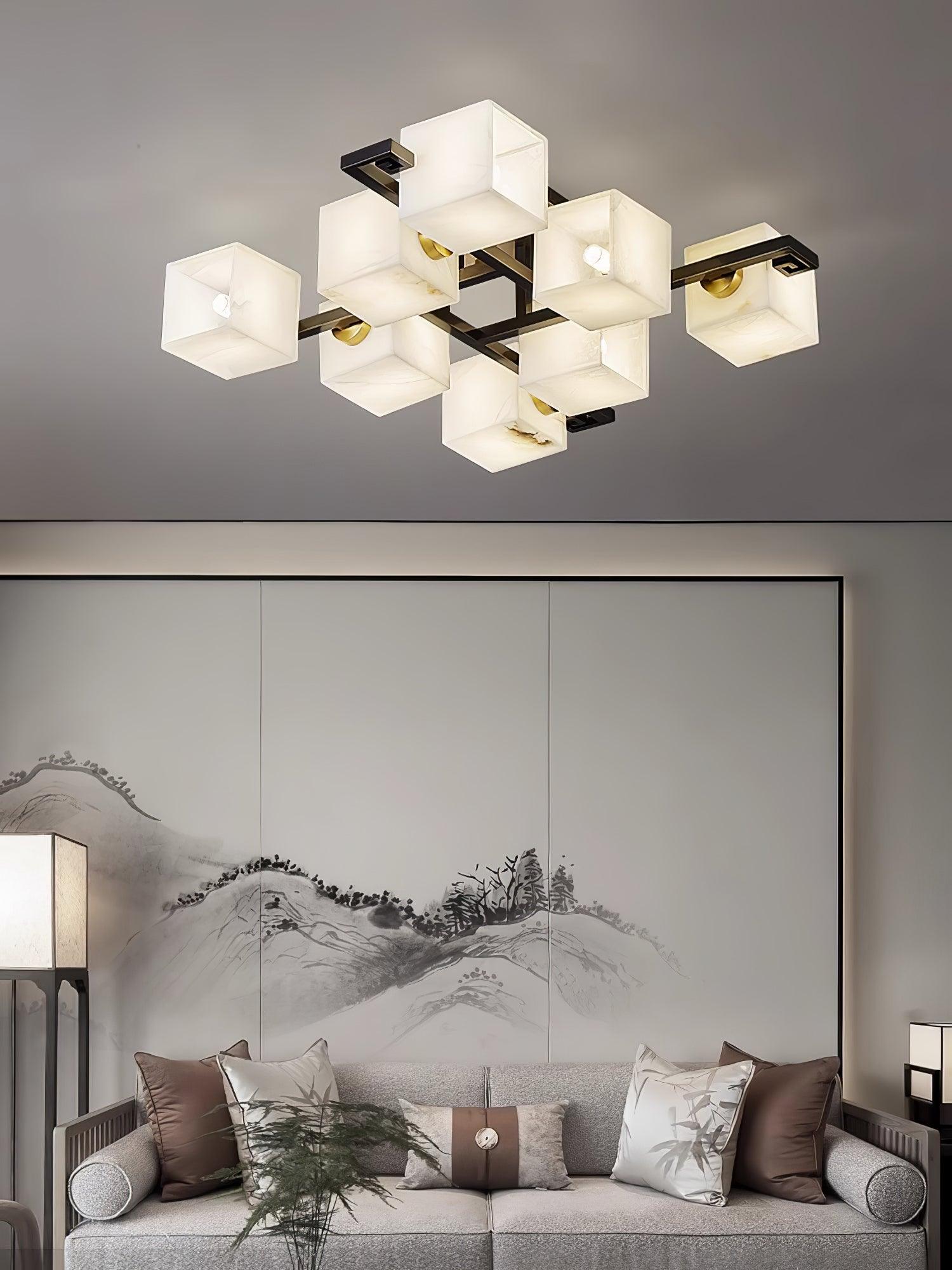Kaelen Alabaster Ceiling Light - Letslighting