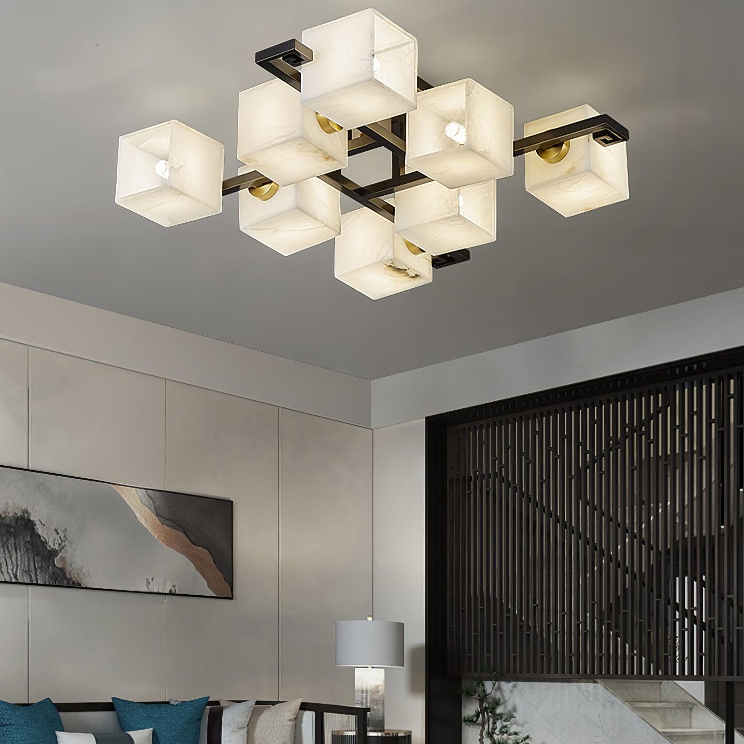 Kaelen Alabaster Ceiling Light - Letslighting