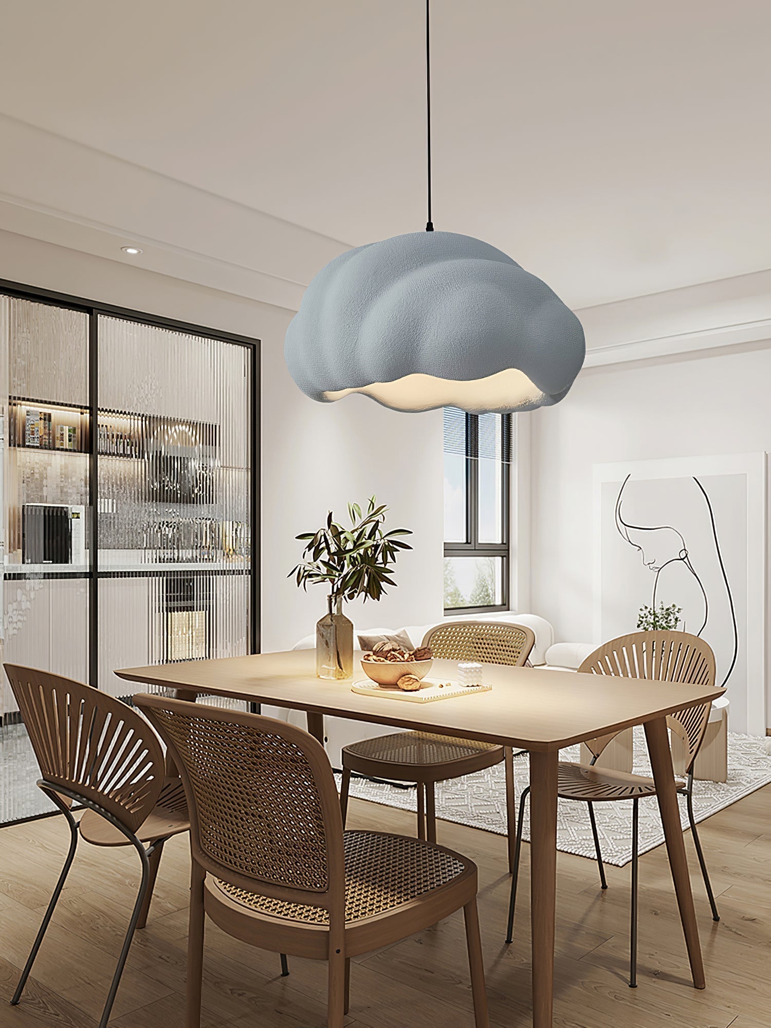 Itheira Modern Minimalist Plastic Metal Pendant Light - Letslighting