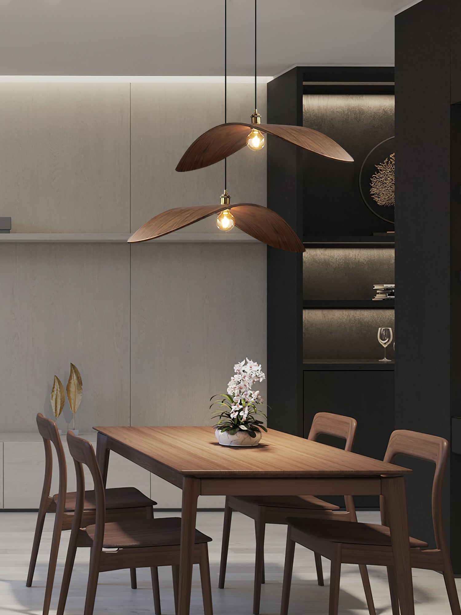 Curve Wooden Pendant Lamp - Letslighting