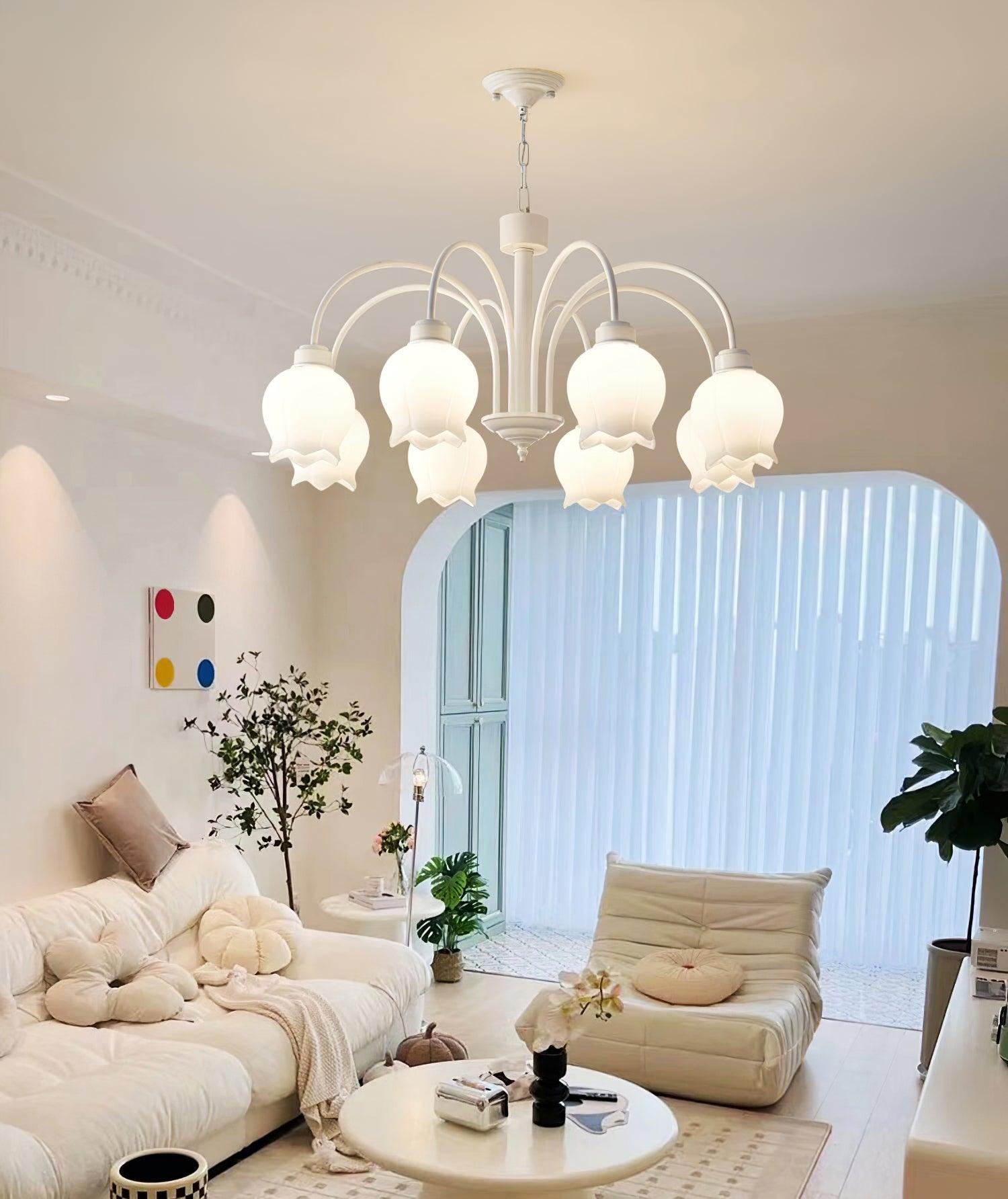 Curved Arm Bell Chandelier - Letslighting