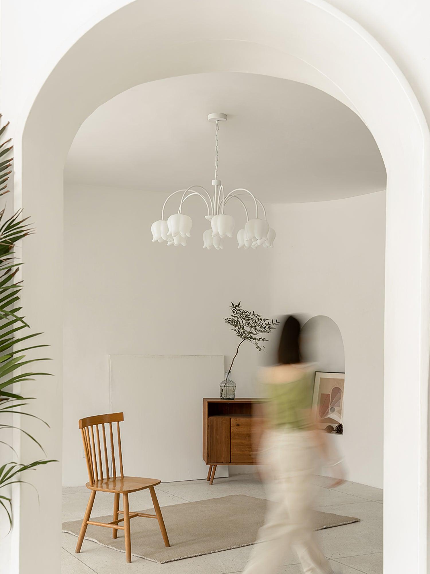 Curved Arm Bell Chandelier - Letslighting