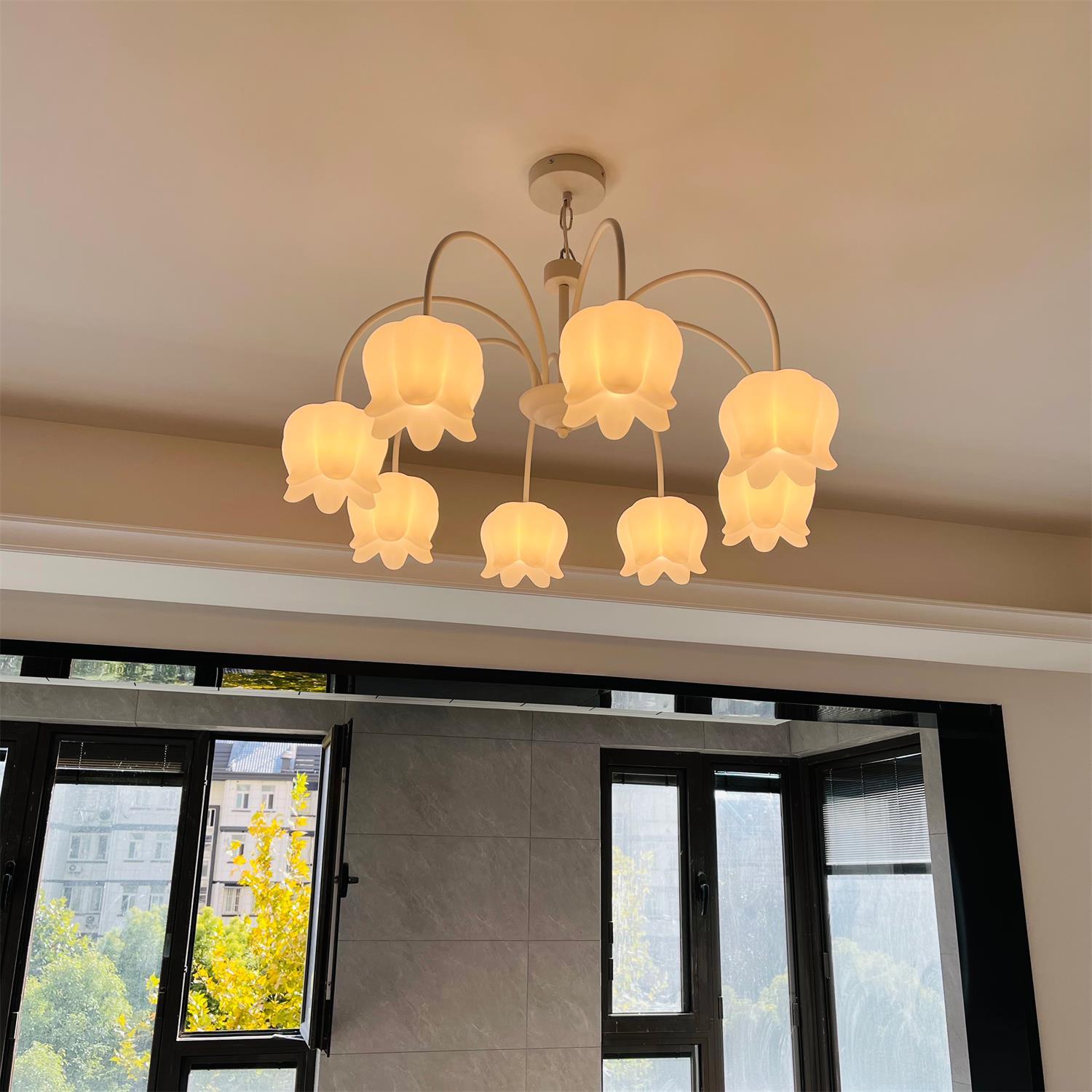 Curved Arm Bell Chandelier - Letslighting