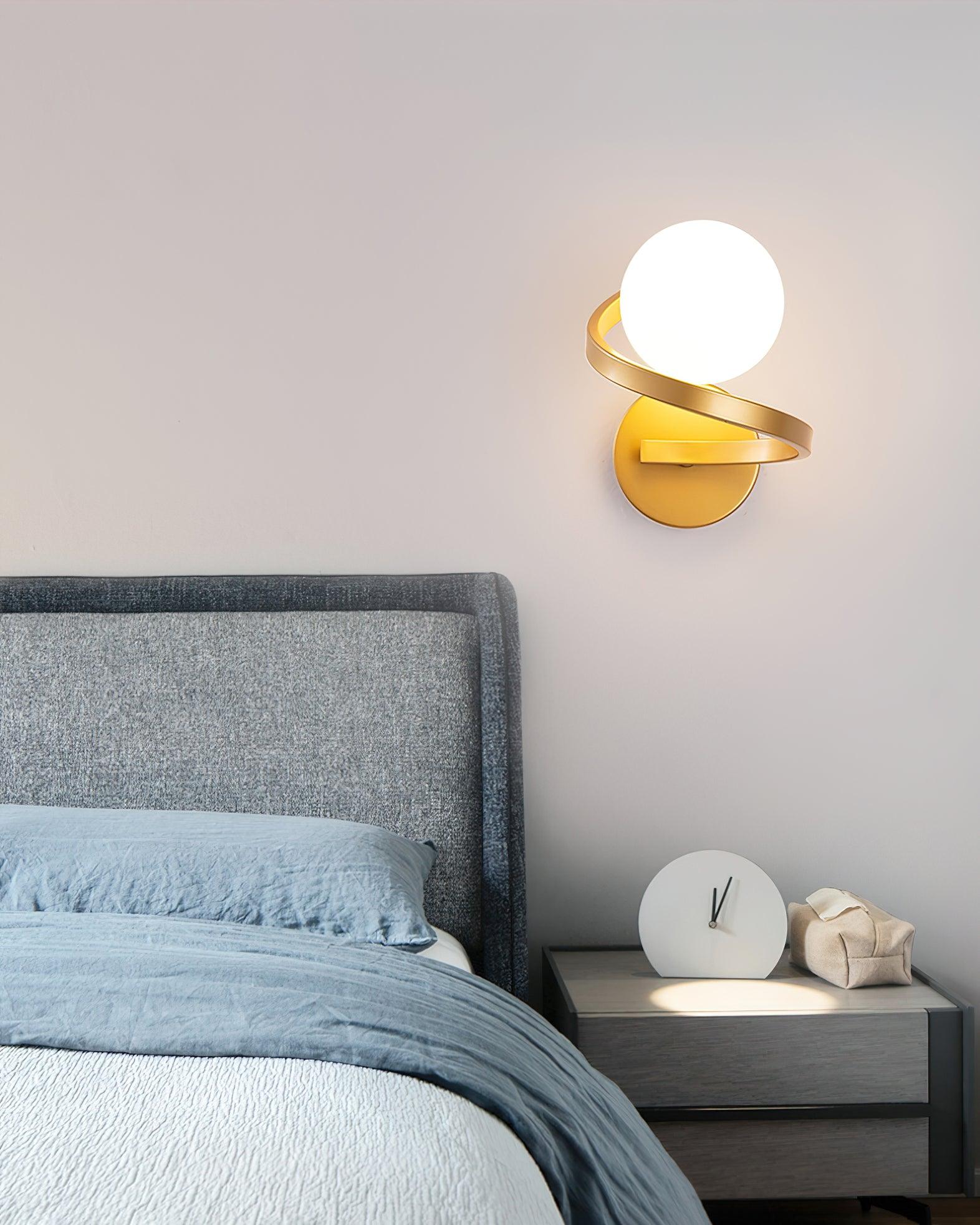 Curved Brass Wall Lamp - Letslighting