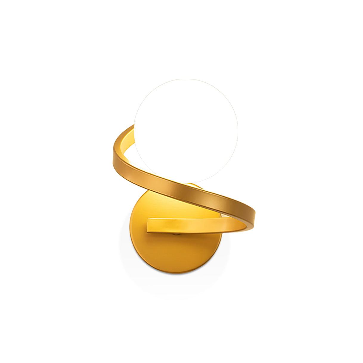 Curved Brass Wall Lamp - Letslighting