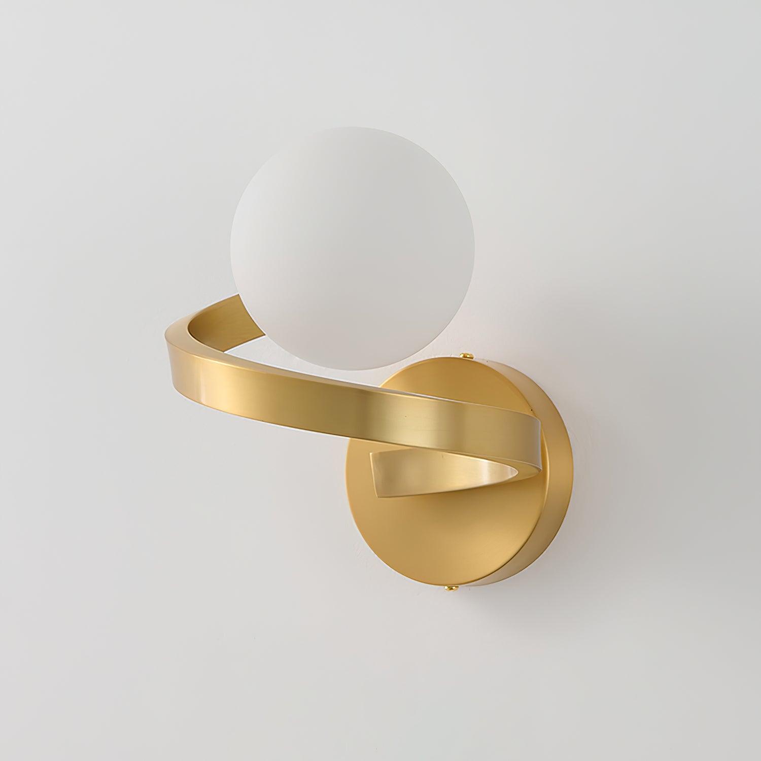 Curved Brass Wall Lamp - Letslighting