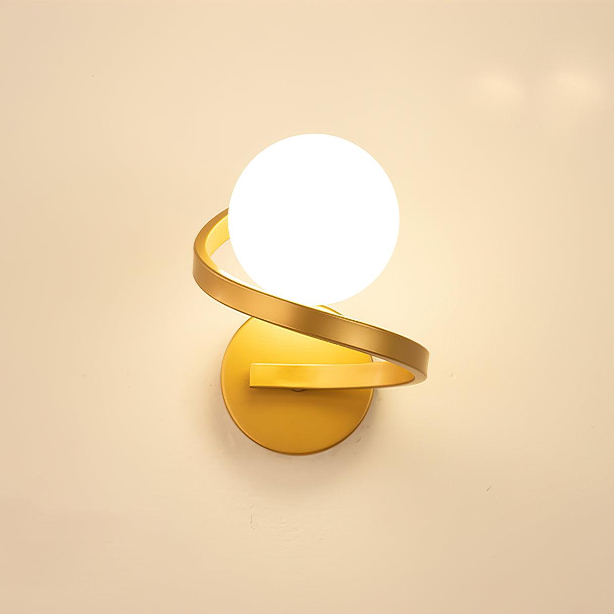 Curved Brass Wall Lamp - Letslighting