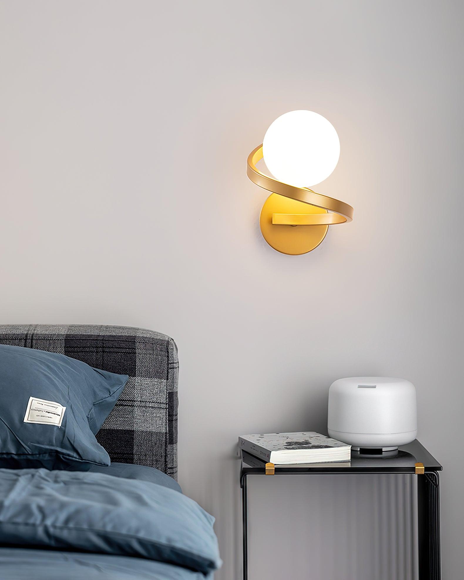 Curved Brass Wall Lamp - Letslighting