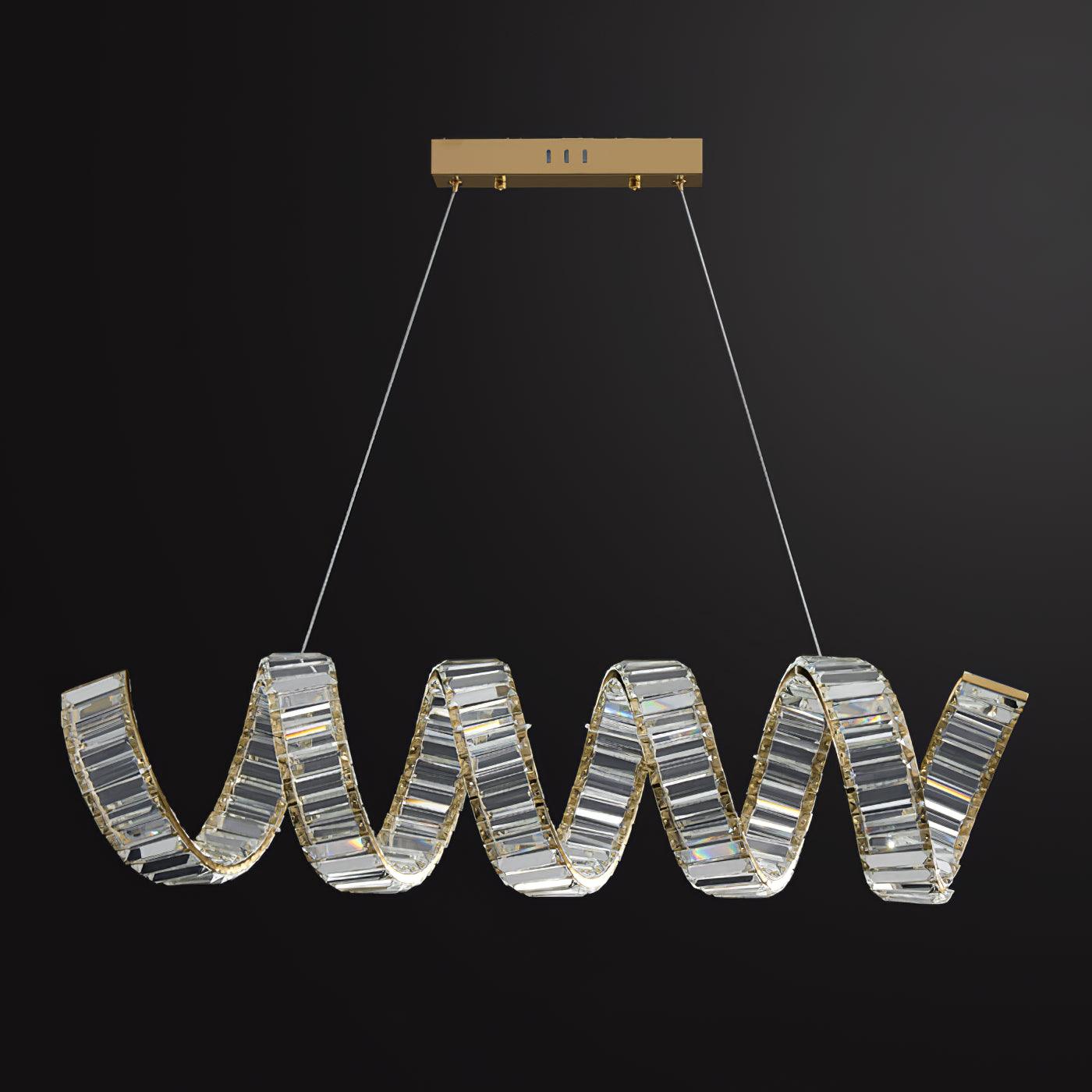 Curved LED Chandelier - Letslighting