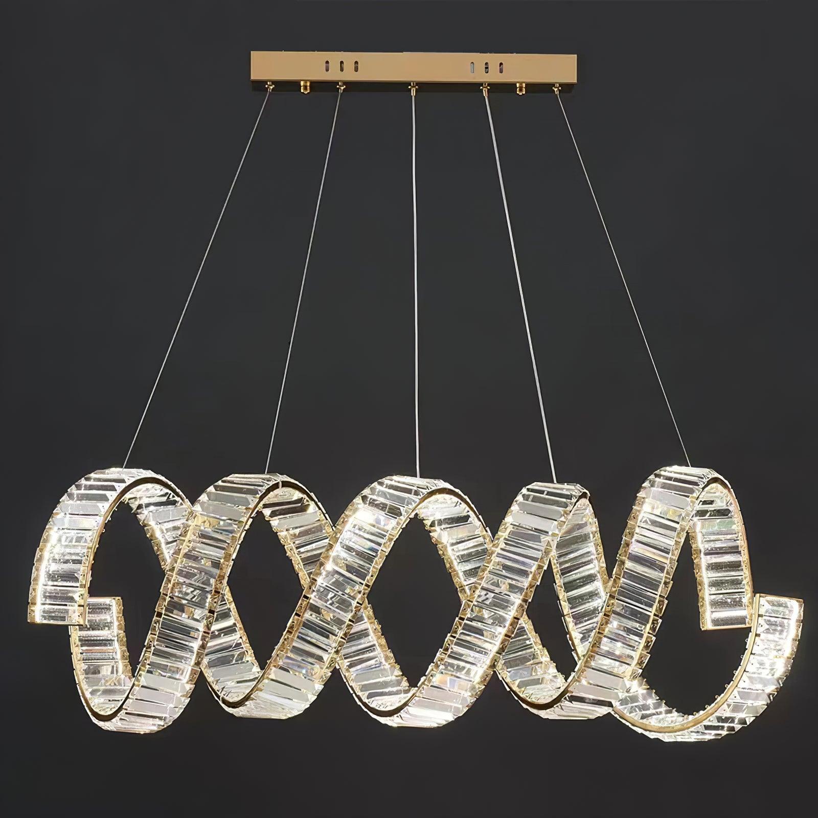 Curved LED Chandelier - Letslighting
