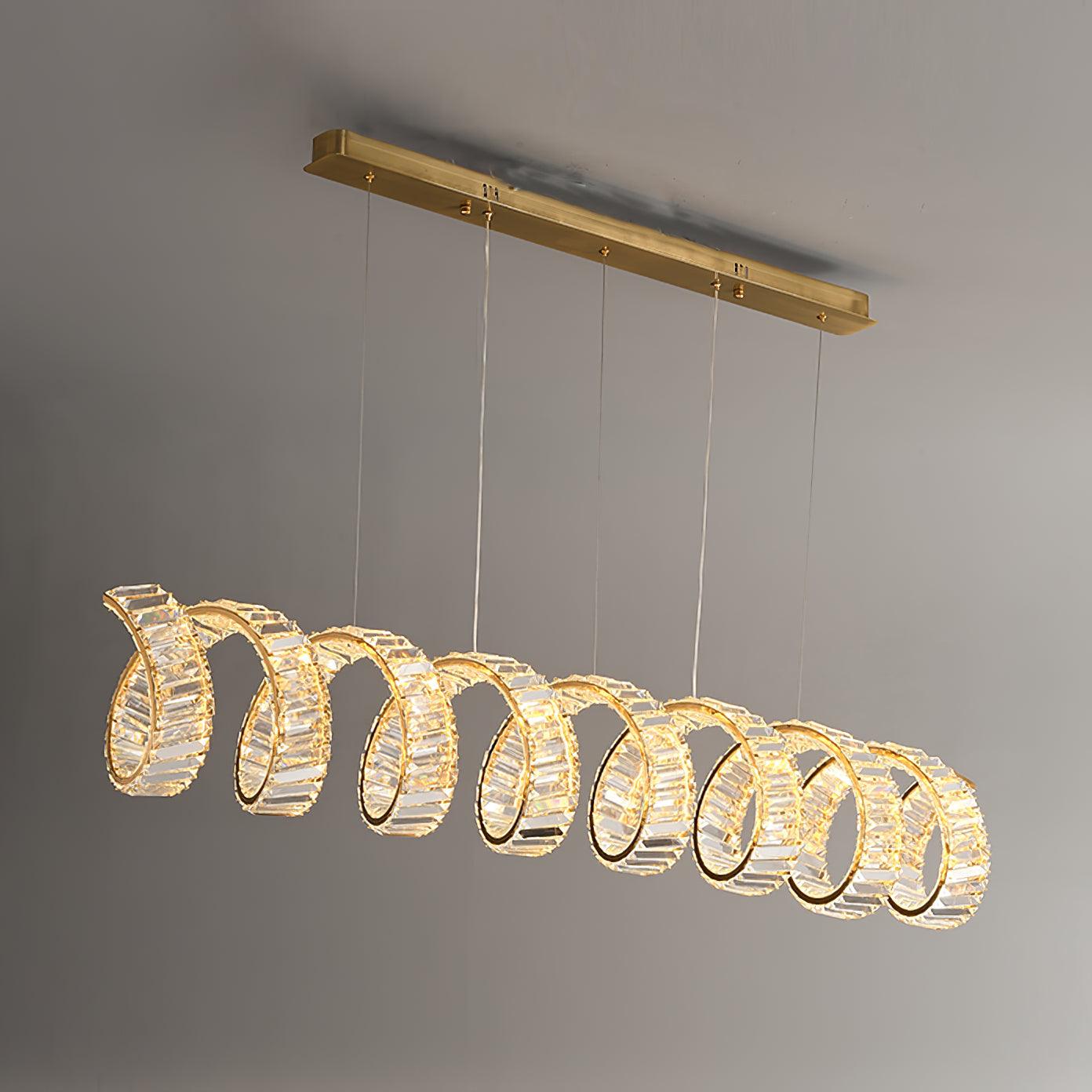 Curved LED Chandelier - Letslighting