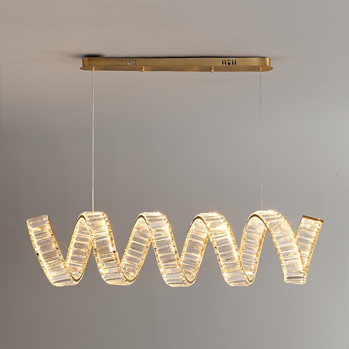 Curved LED Chandelier - Letslighting