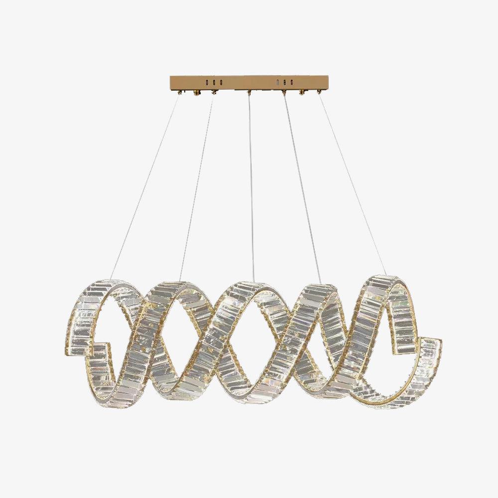 Curved LED Chandelier - Letslighting