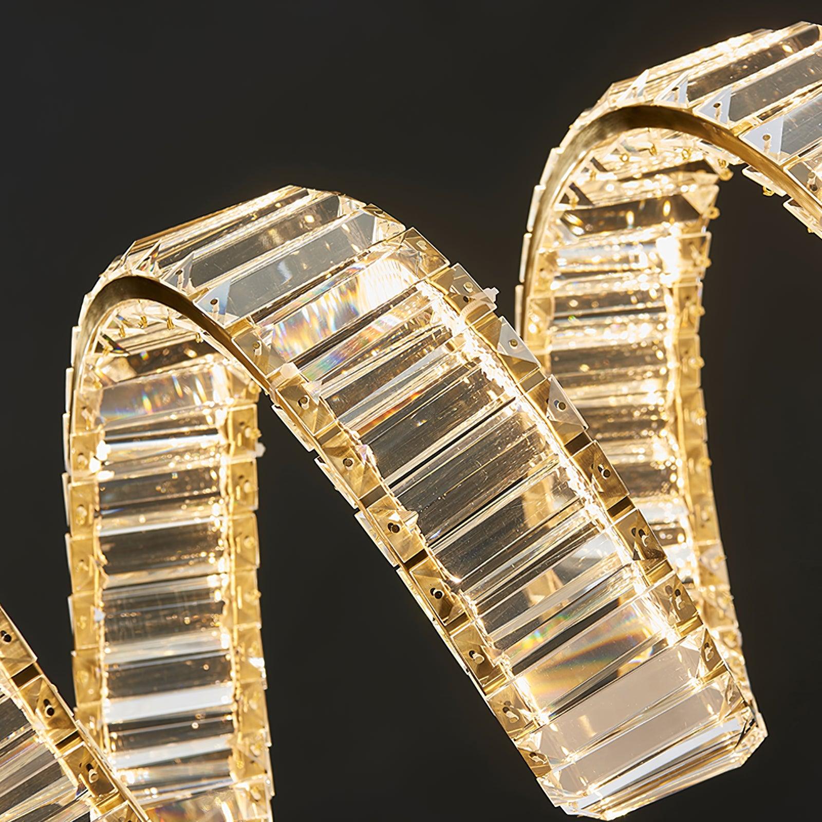 Curved LED Chandelier - Letslighting