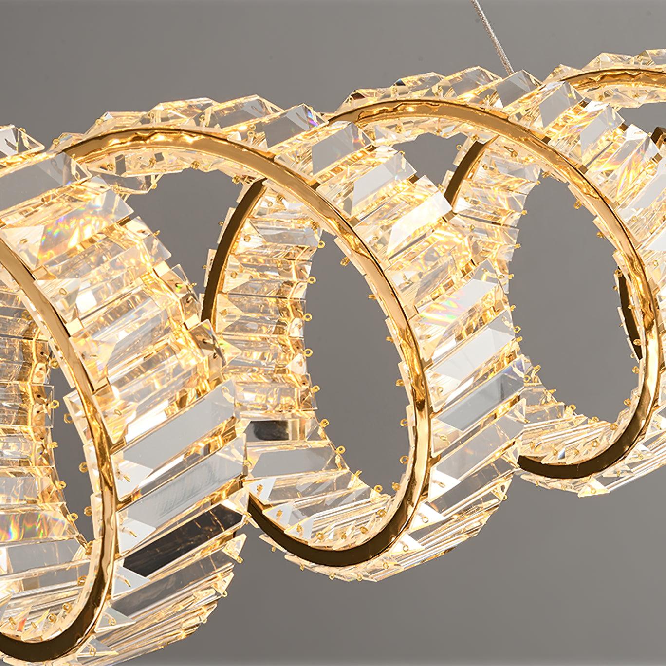 Curved LED Chandelier - Letslighting