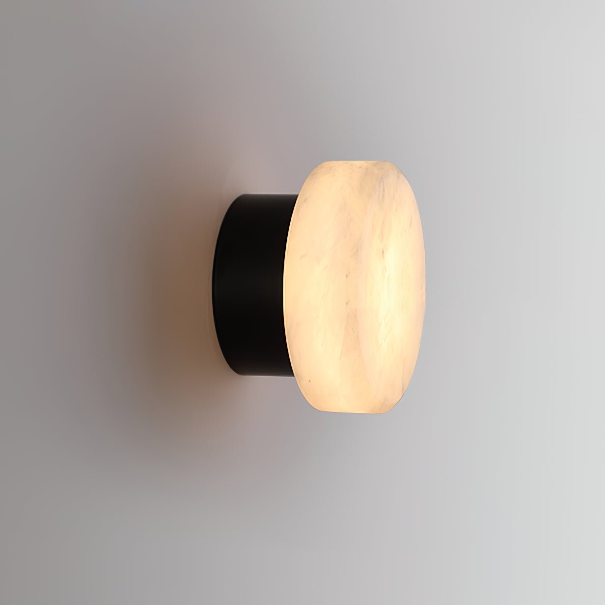 Glim Modern Minimalist Brass Metal Alabaster Wall Lamp - Lamp Copper