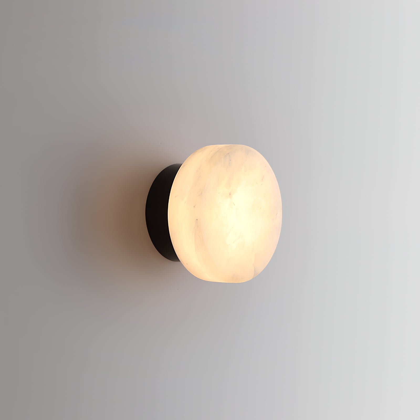 Glim Modern Minimalist Brass Metal Alabaster Wall Lamp - Lamp Copper