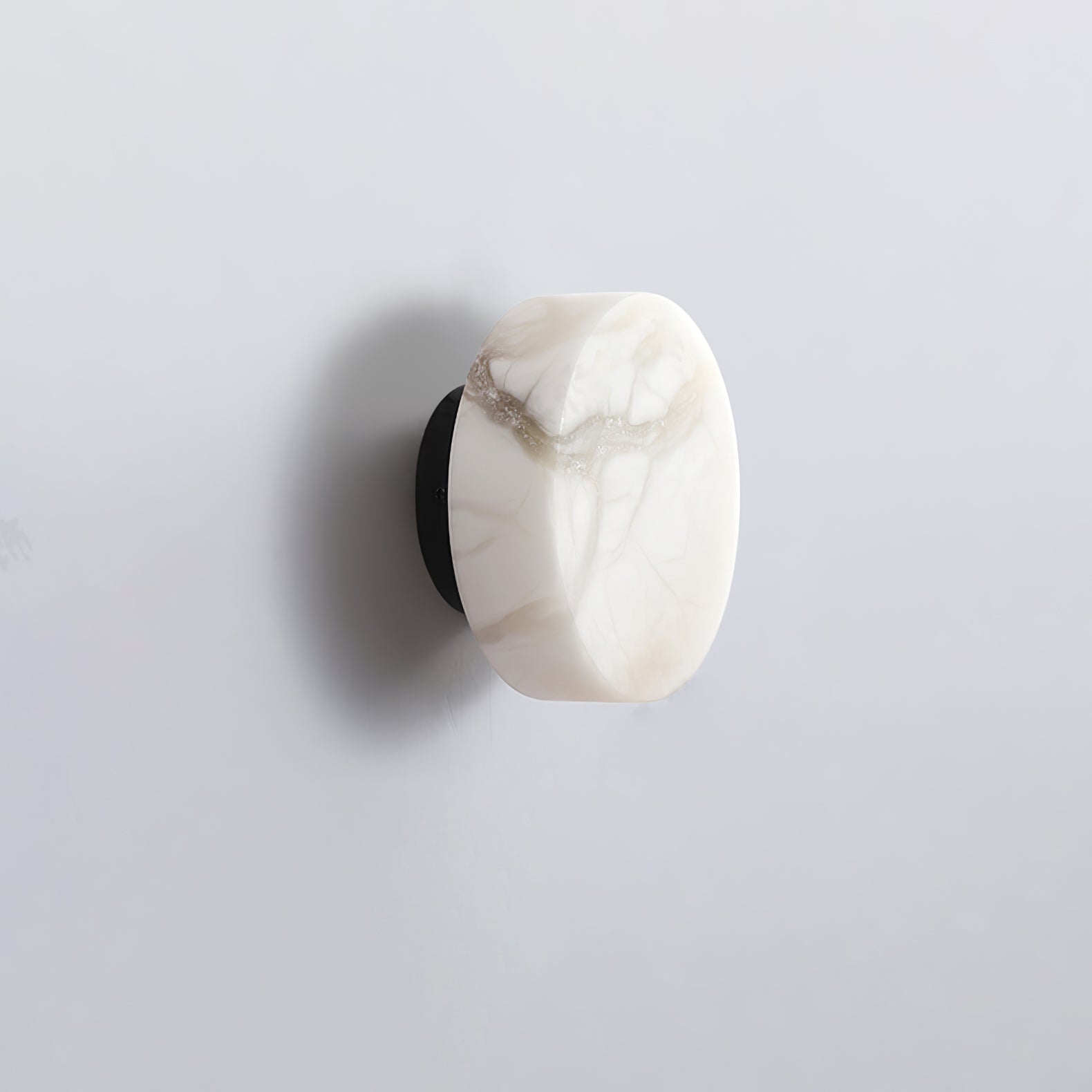 Glim Modern Minimalist Brass Metal Alabaster Wall Lamp - Lamp Copper