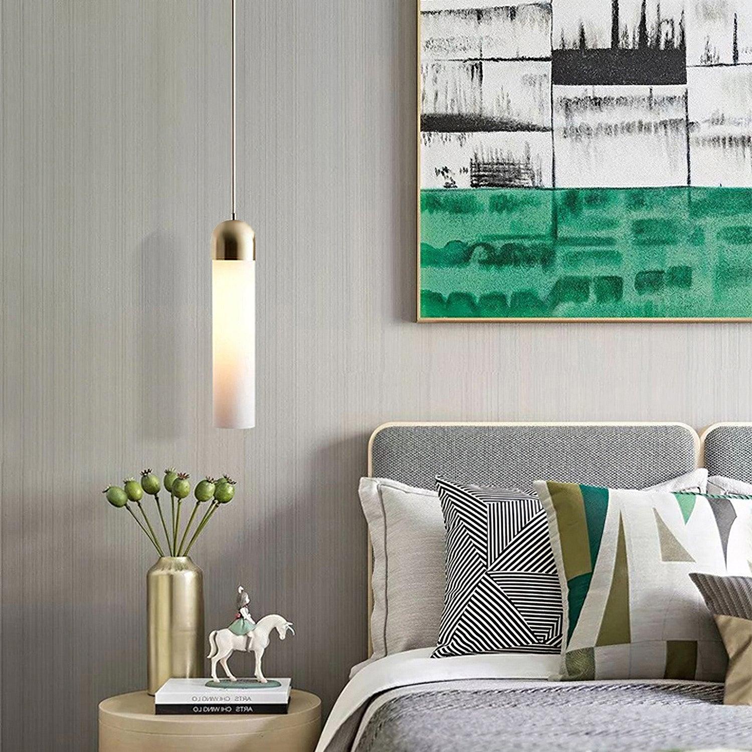 Glass Cylindrical Shape Pendant Light - Letslighting