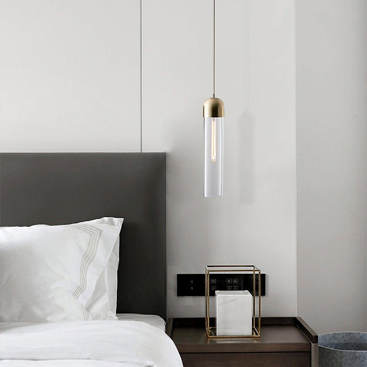 Glass Cylindrical Shape Pendant Light - Letslighting