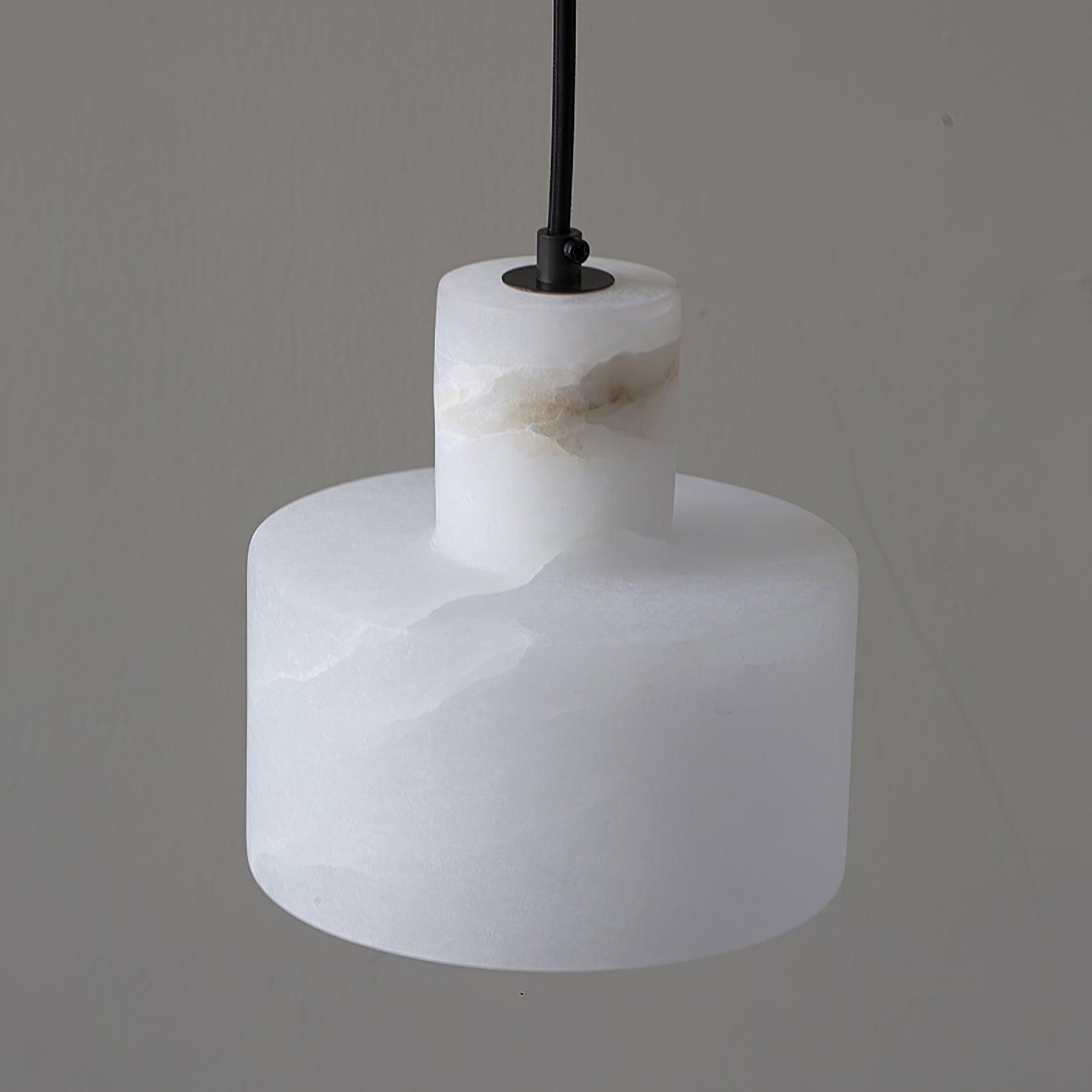 Alabaster Pendant Lgiht Dual Cylindrical - Letslighting