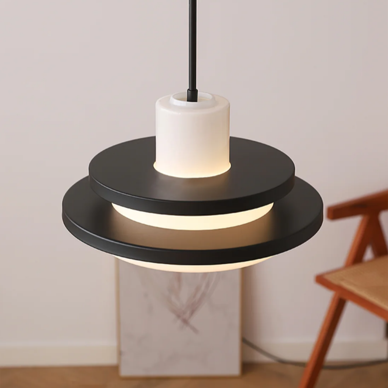 Valentina Medio Siglo Bauhaus Lámpara Colgante Glass Dormitorio Comedor