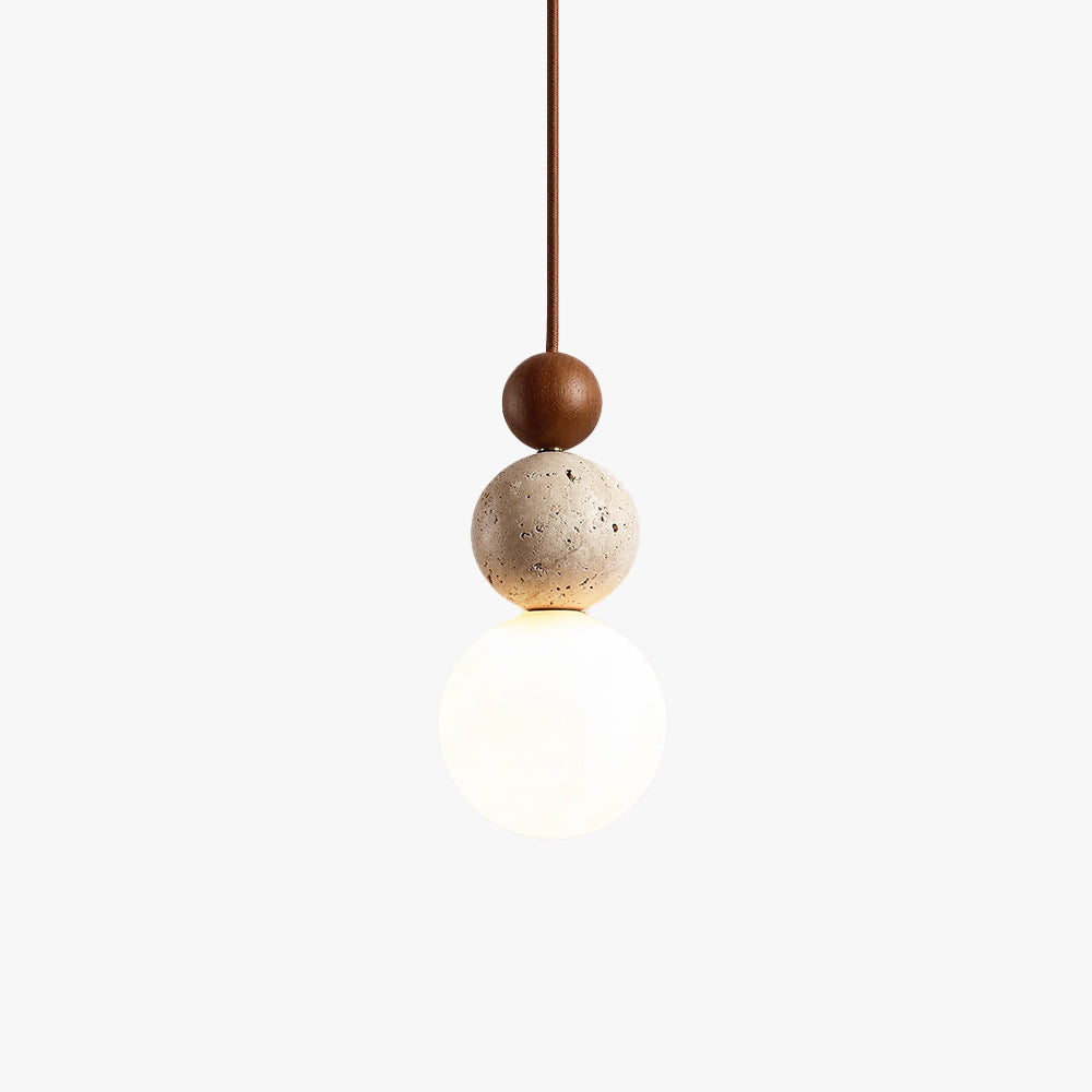 Ball Lámpara Colgante Moderna Travertino