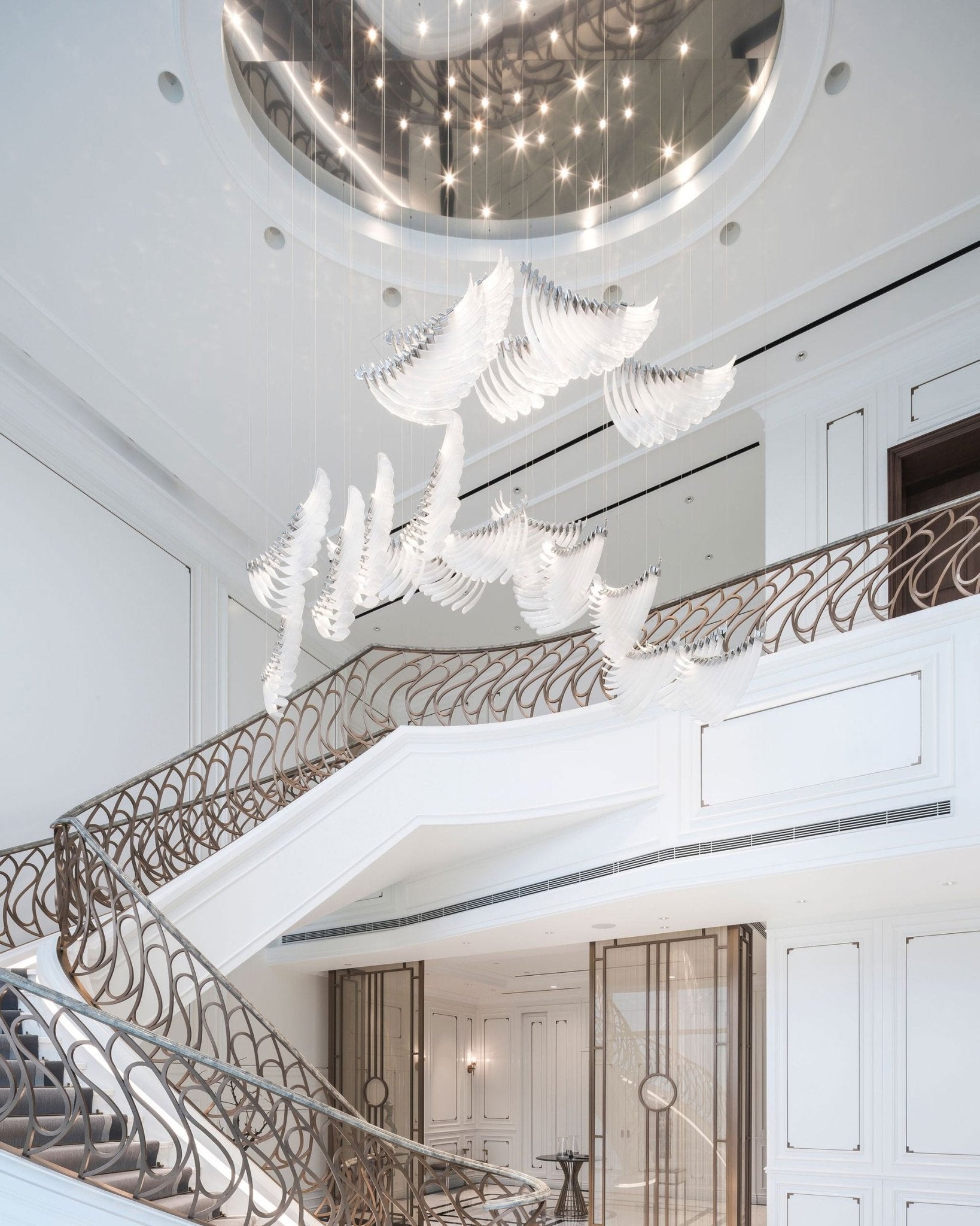 Eurrinia Glass Wing Cluster Chandelier - Letslighting