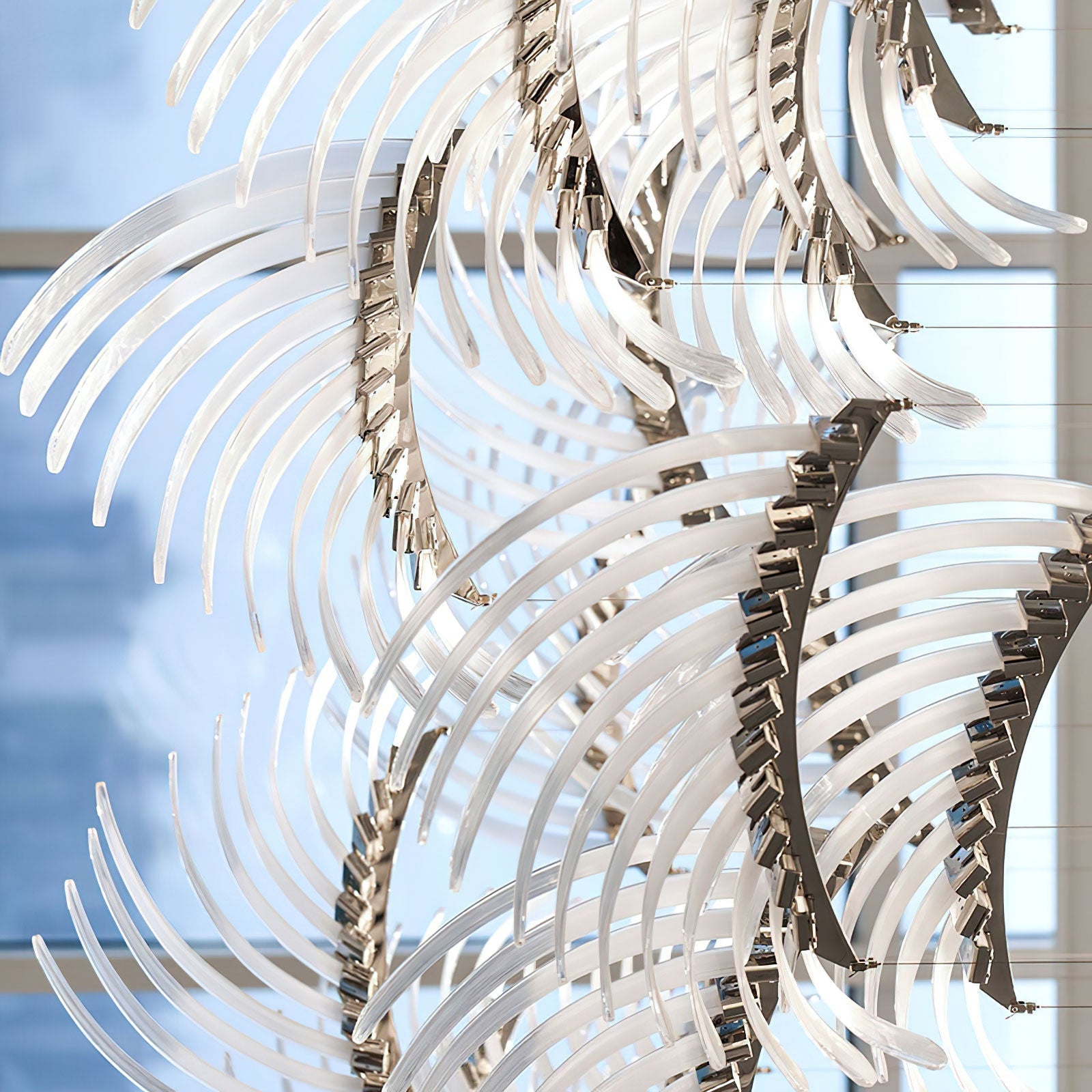 Eurrinia Glass Wing Cluster Chandelier - Letslighting