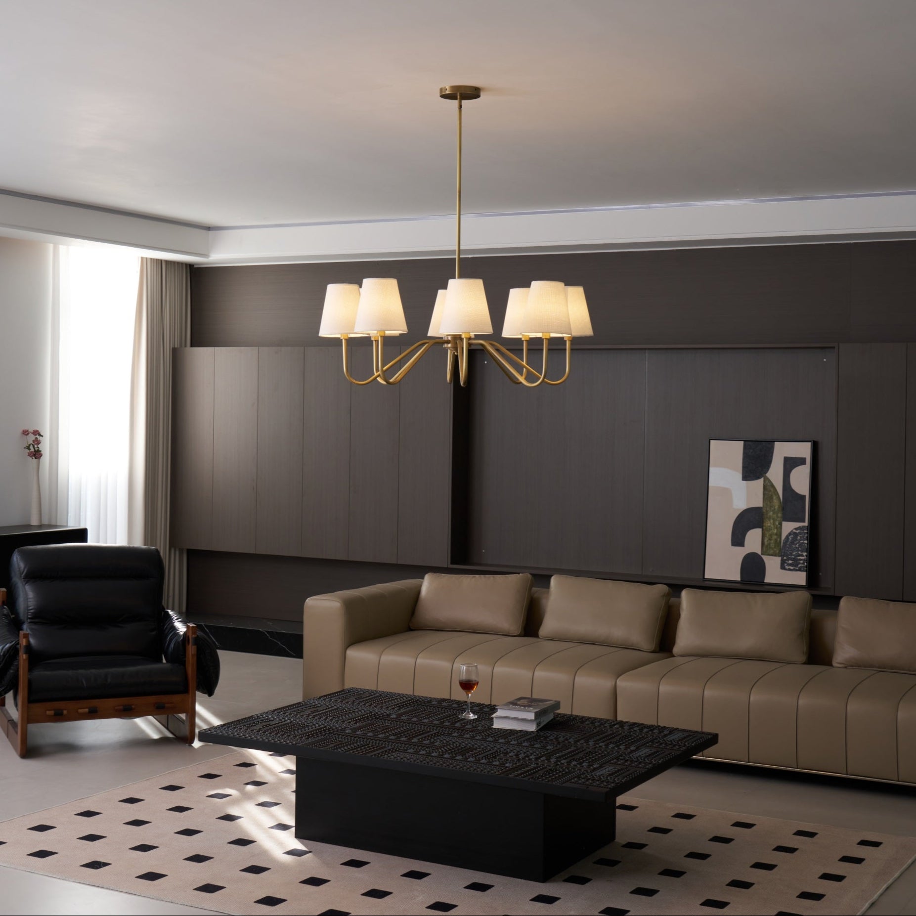 Opaluxe Brass Chandelier - Letslighting