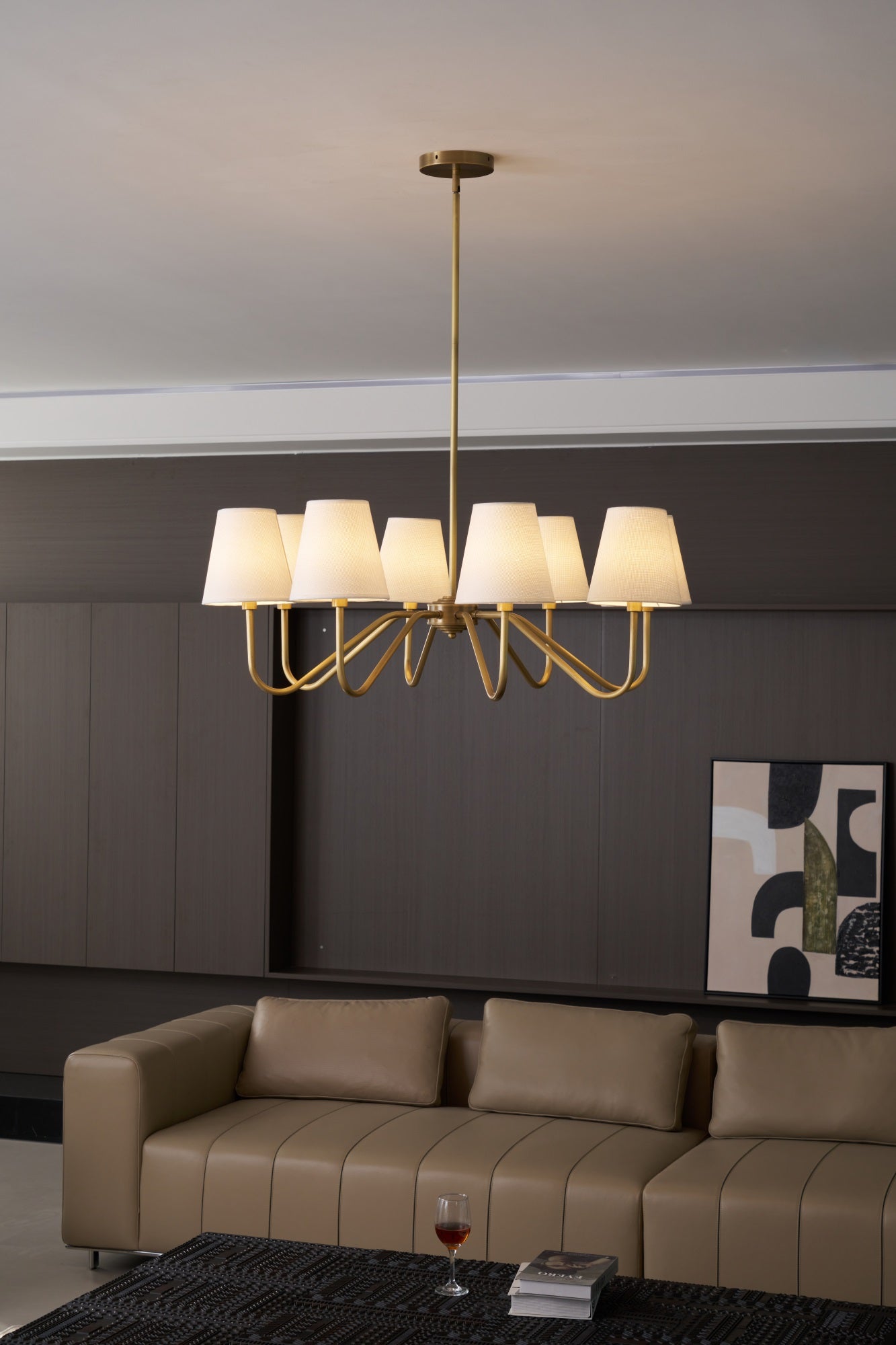 Opaluxe Brass Chandelier - Letslighting