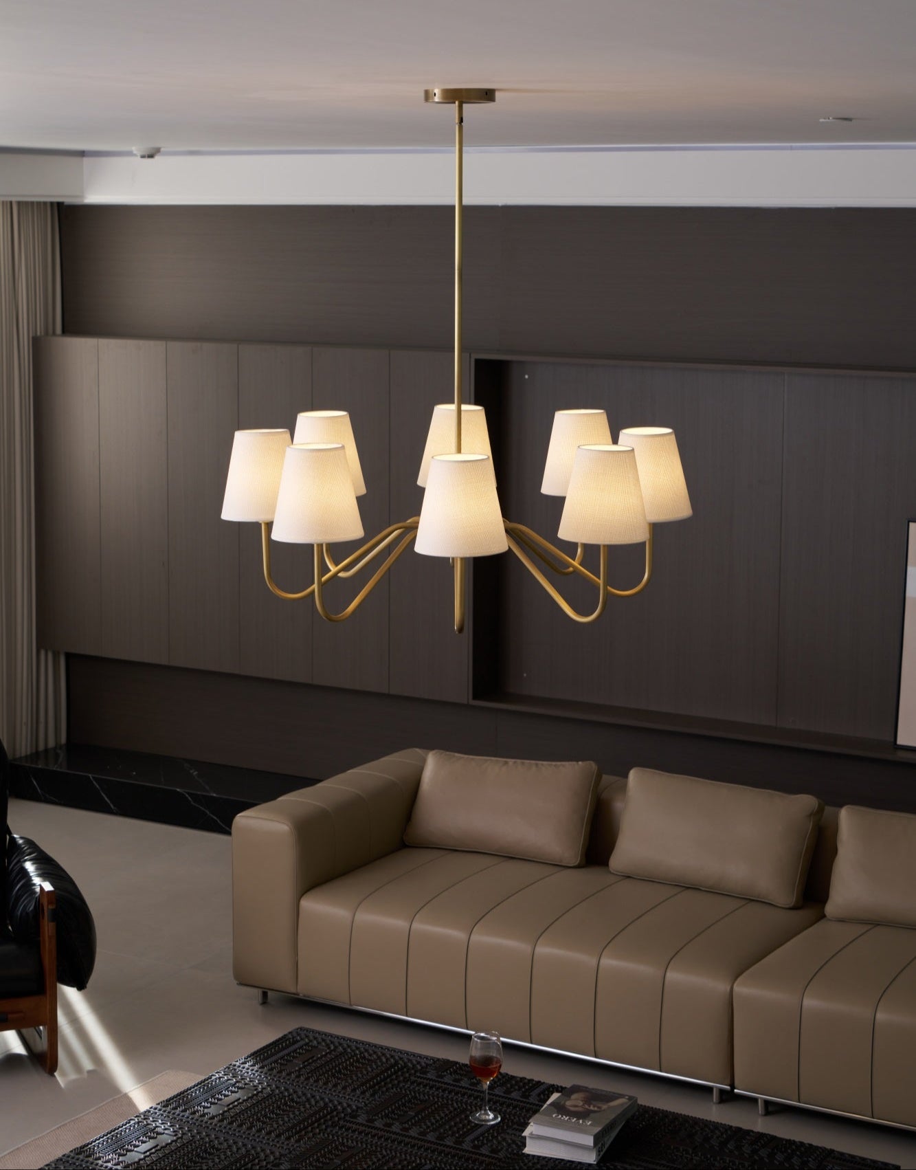 Opaluxe Brass Chandelier - Letslighting
