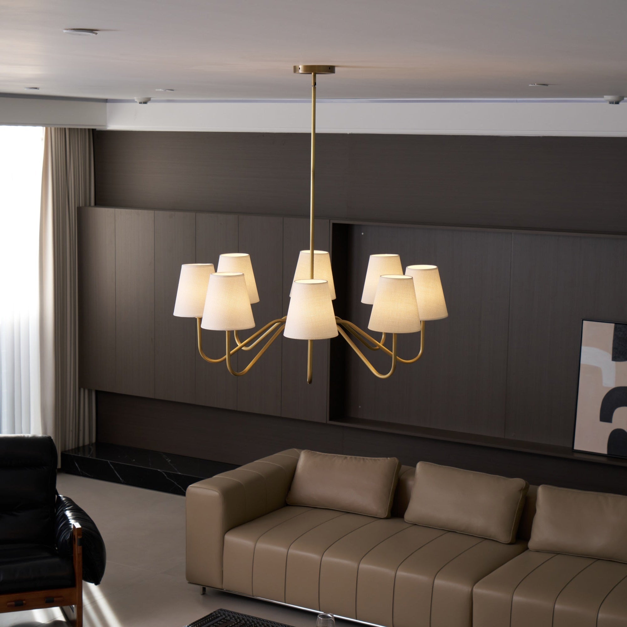Opaluxe Brass Chandelier - Letslighting