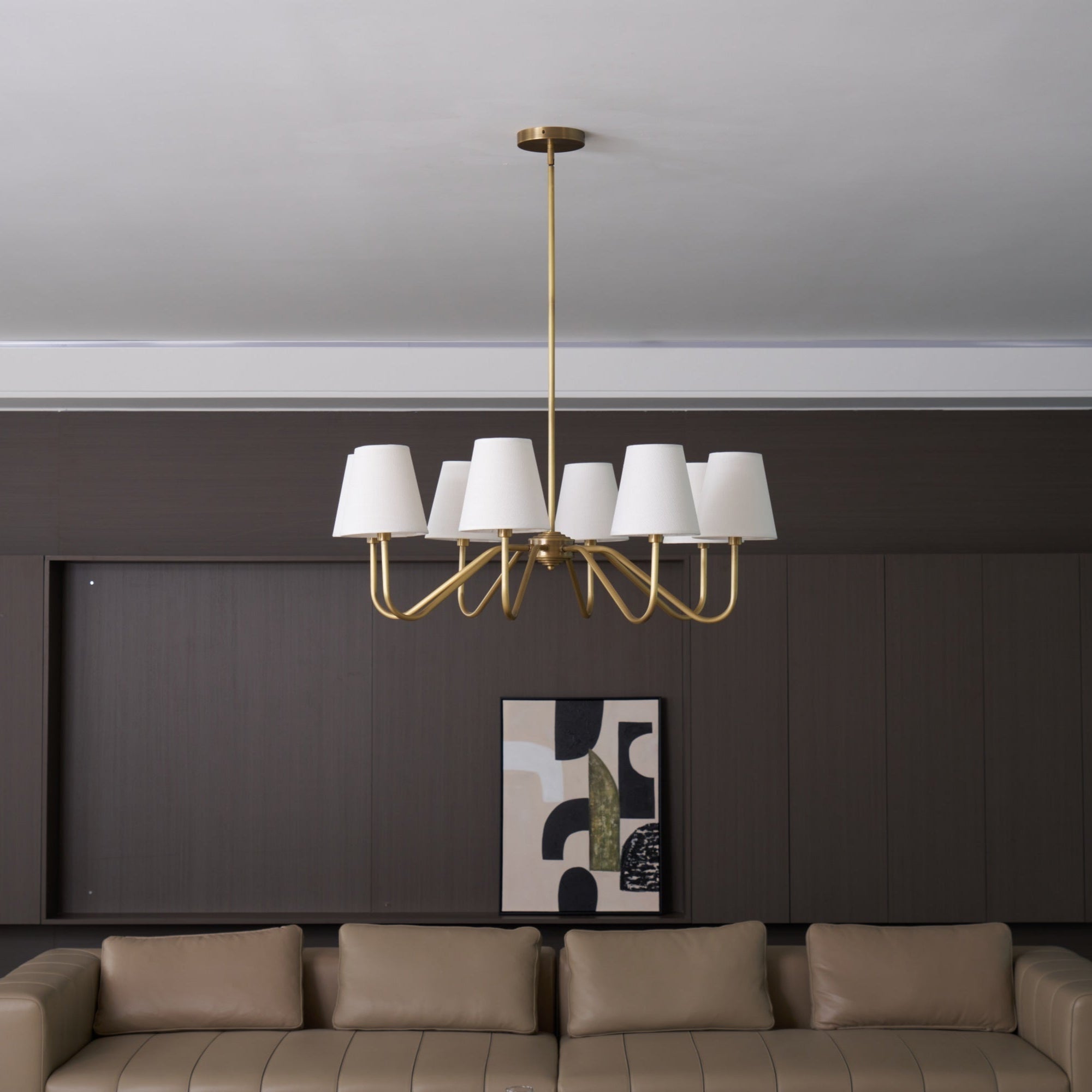 Opaluxe Brass Chandelier - Letslighting