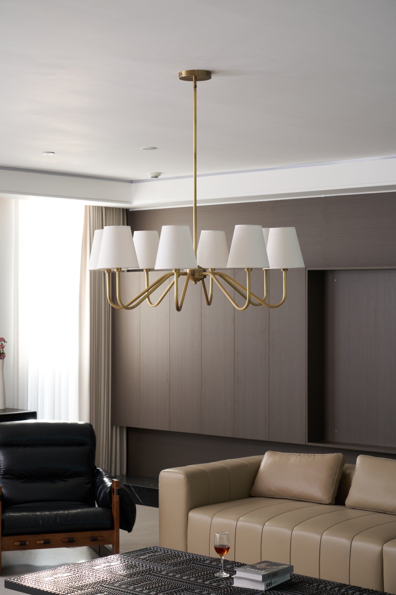Opaluxe Brass Chandelier - Letslighting