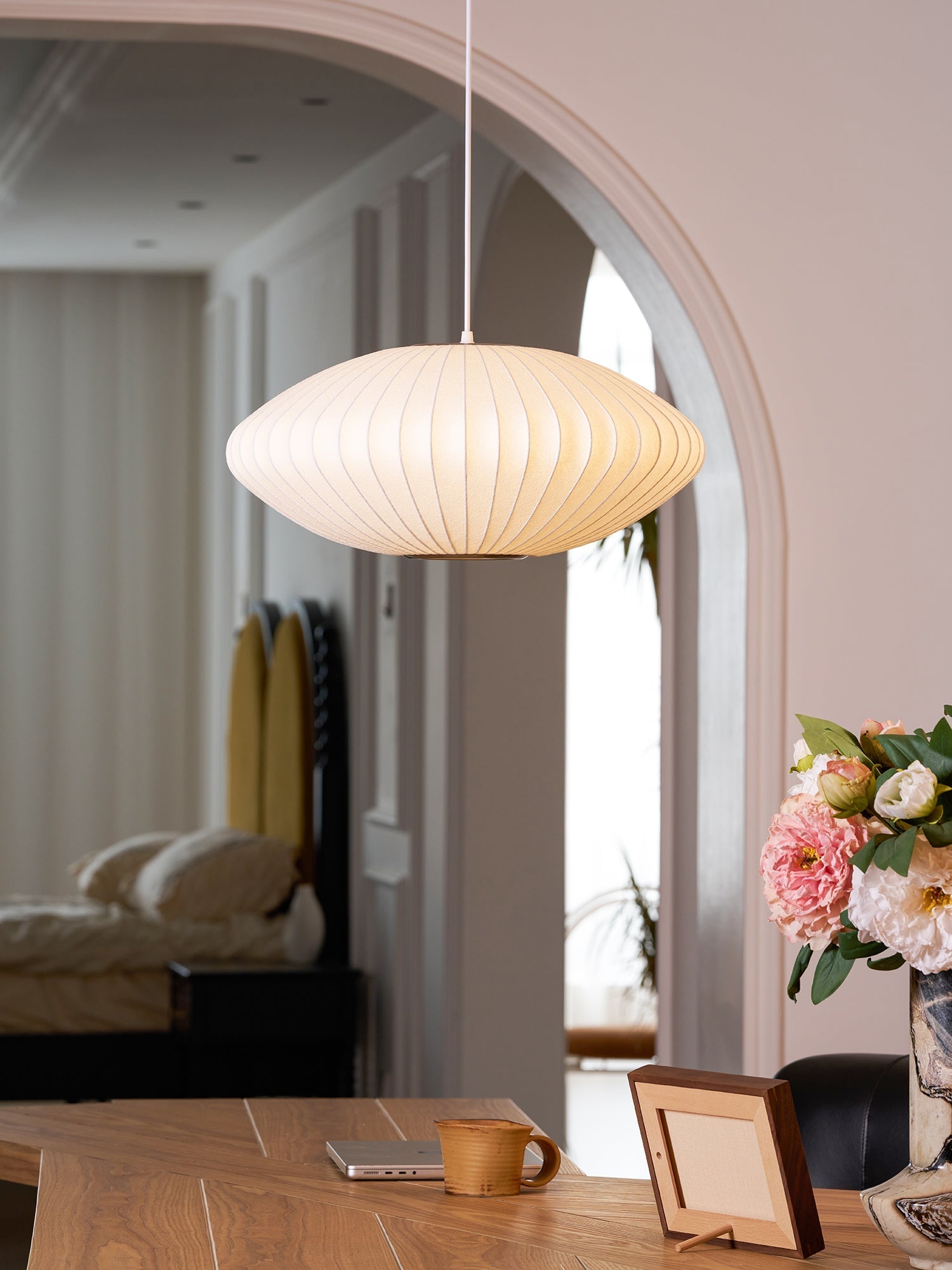 Bubble Mulberry Silk Pendant Lamp - Letslighting
