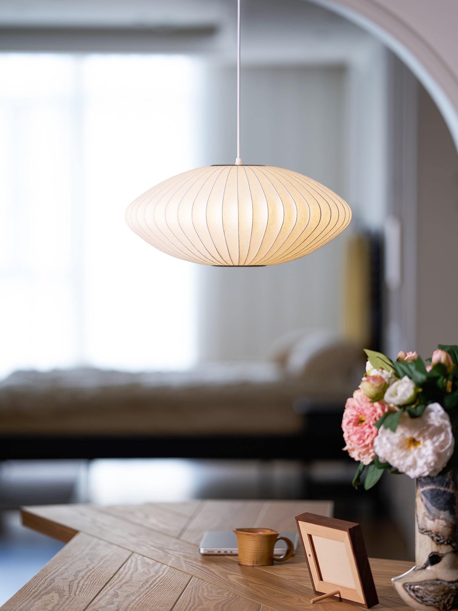 Bubble Mulberry Silk Pendant Lamp - Letslighting