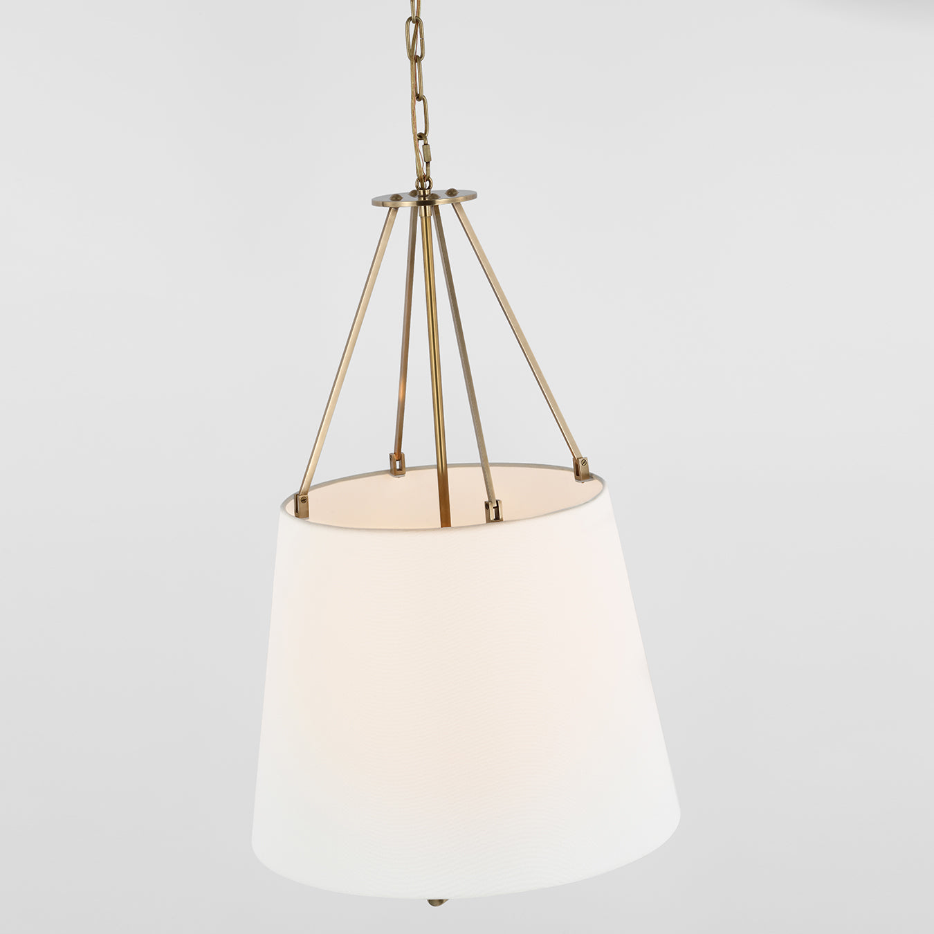 Loom Vintage Industrial Brass Fabric Pendant Lamp - Lamp Copper