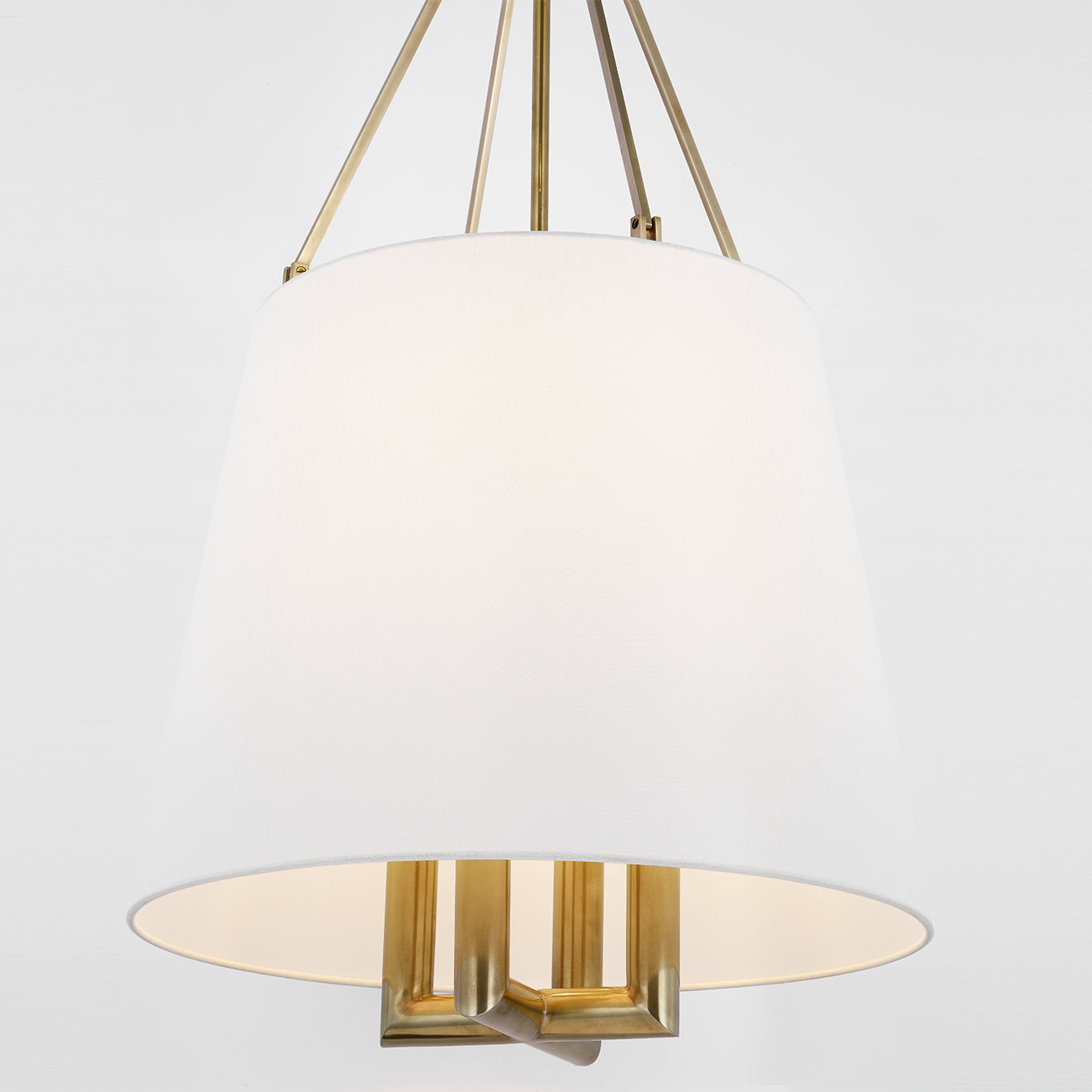 Loom Vintage Industrial Brass Fabric Pendant Lamp - Lamp Copper