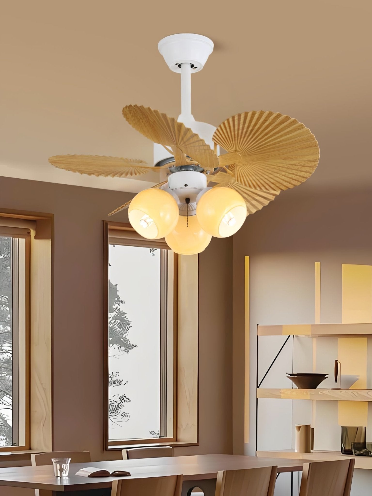 Dimensiones del producto para el Modelo C del Ventilador de Techo Aurelia