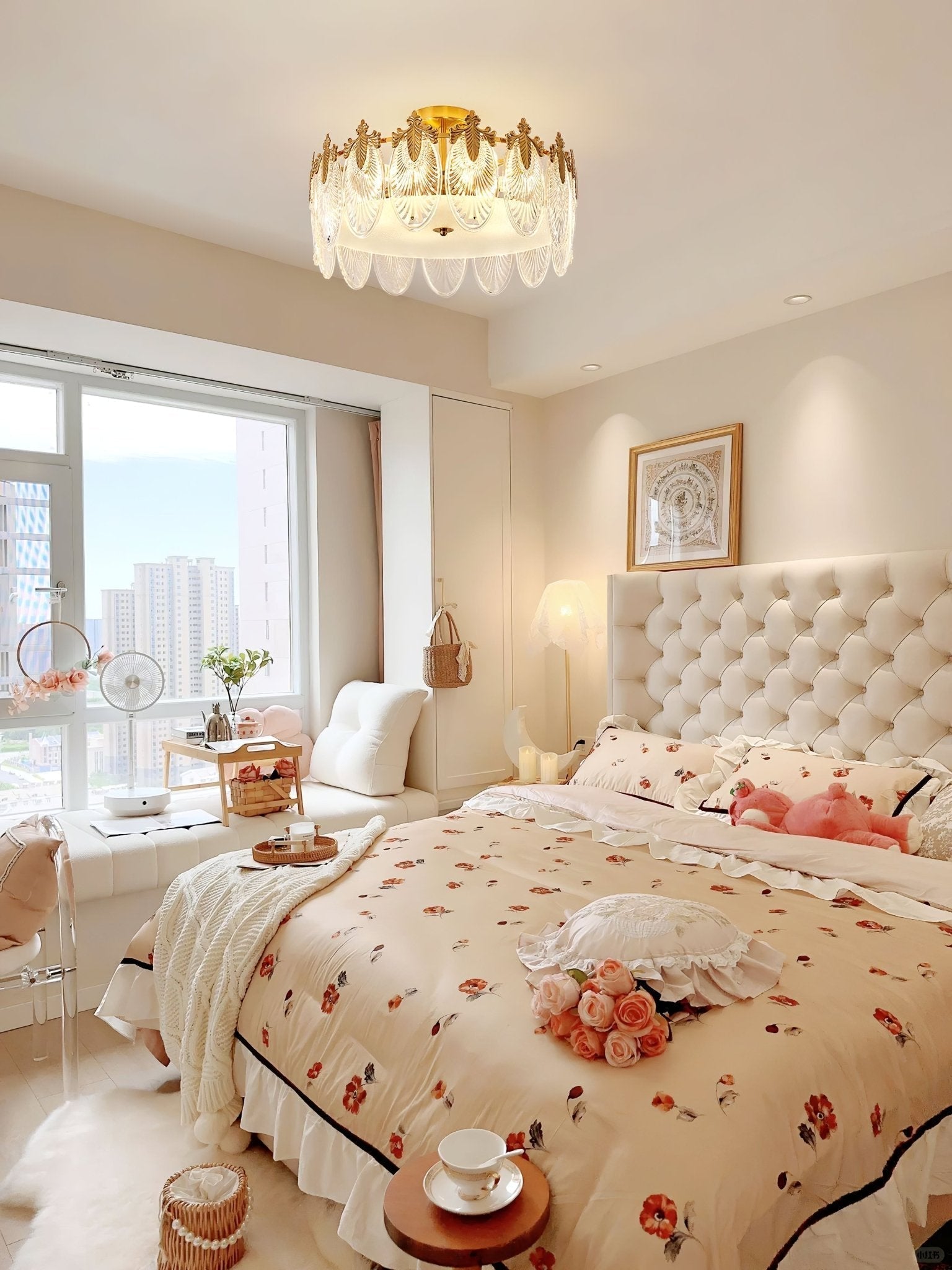 Decorative Pattern Glass Round Chandelier - Letslighting