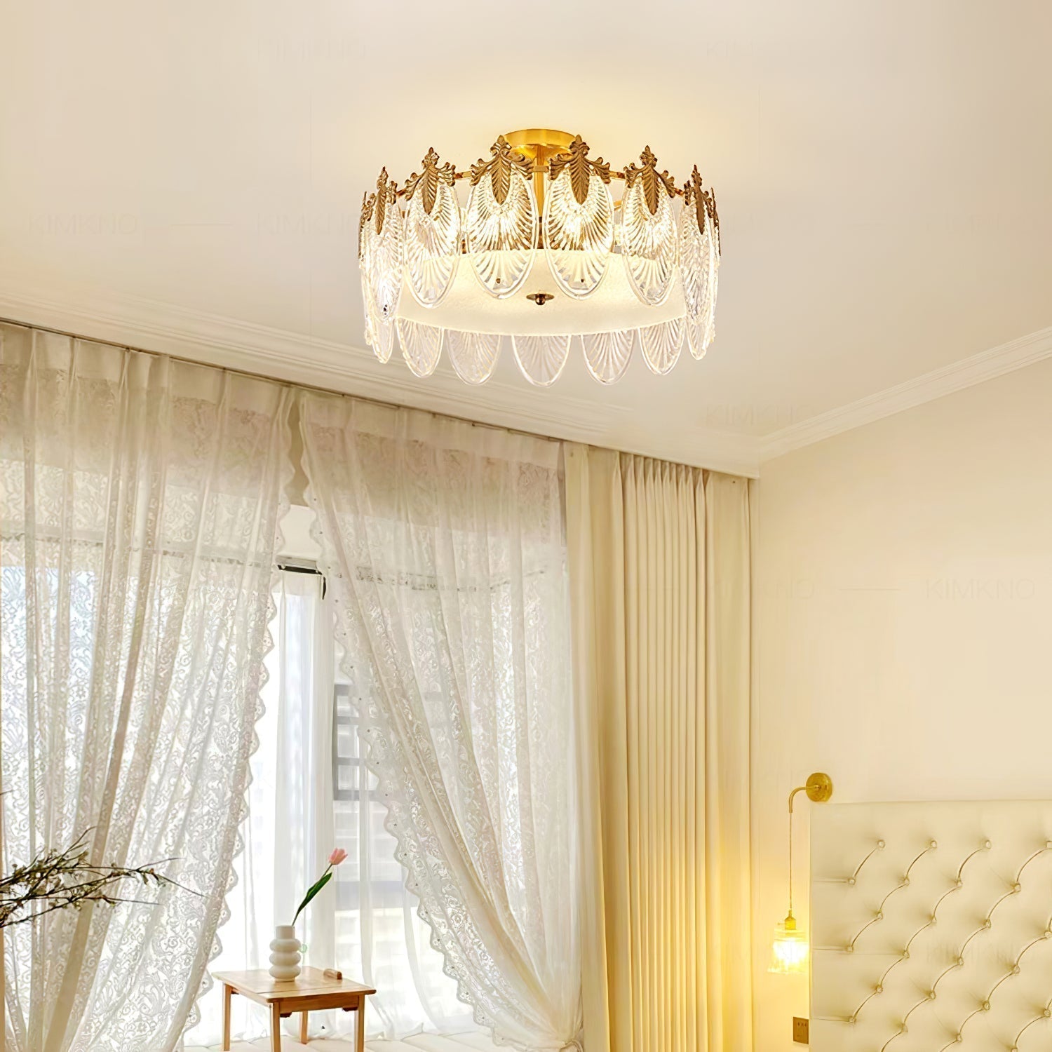 Decorative Pattern Glass Round Chandelier - Letslighting