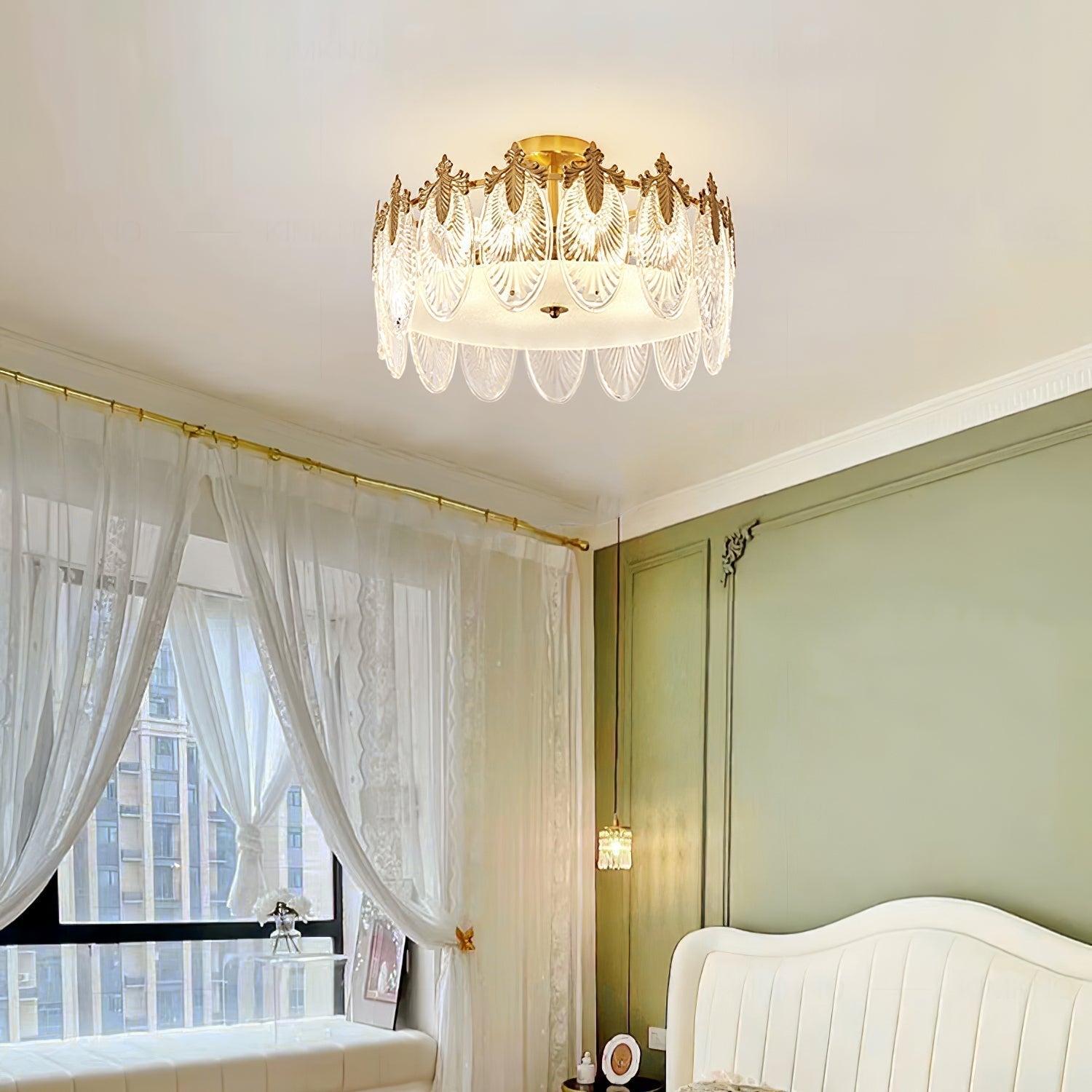 Decorative Pattern Glass Round Chandelier - Letslighting