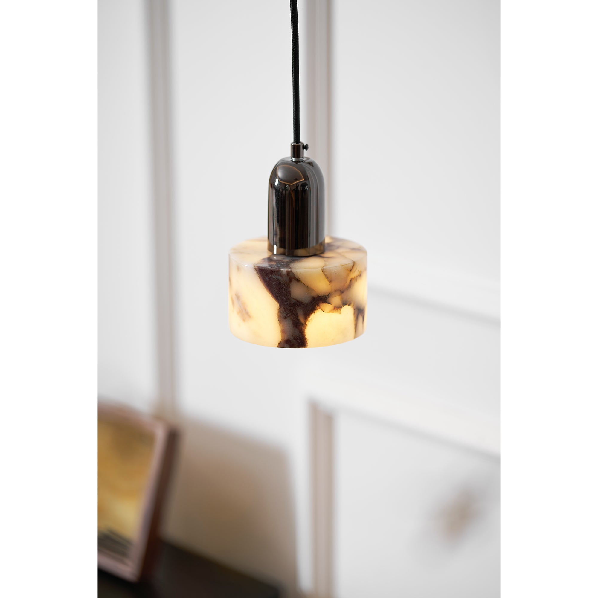Flair Modern Minimalist Marble Metal Pendant Lamp - Lamp Copper