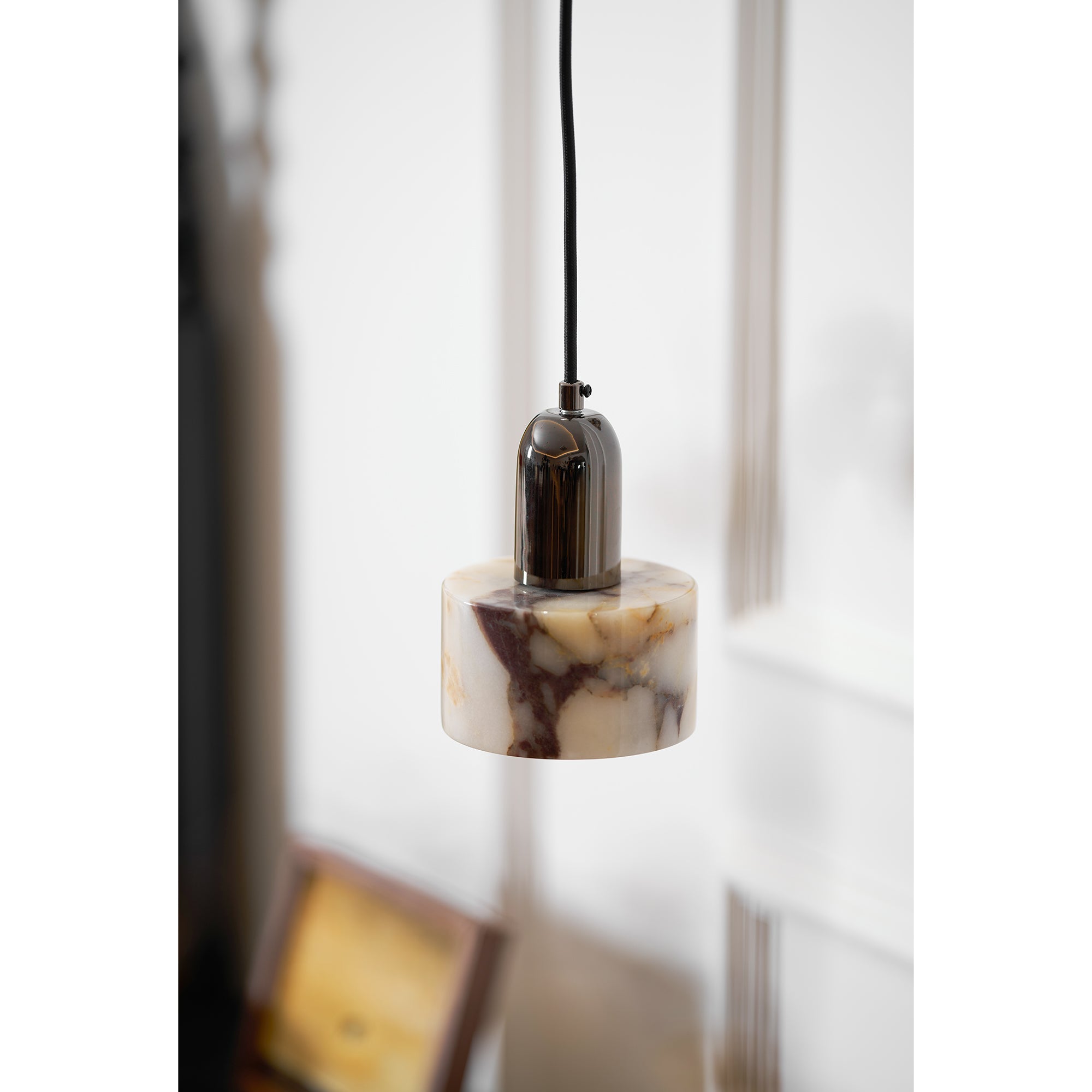 Flair Modern Minimalist Marble Metal Pendant Lamp - Lamp Copper