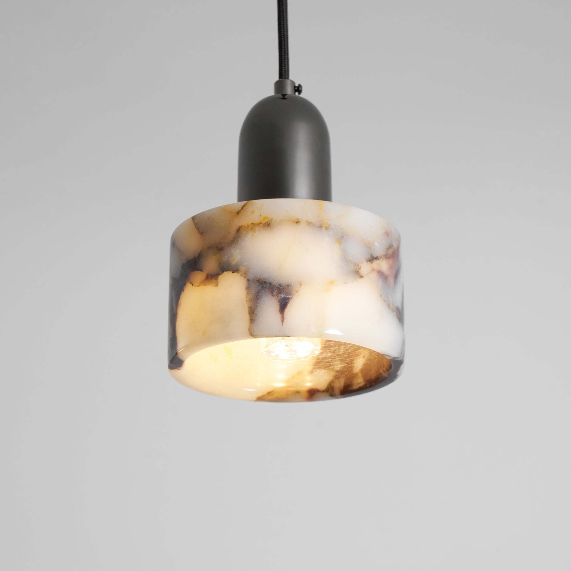 Flair Modern Minimalist Marble Metal Pendant Lamp - Lamp Copper