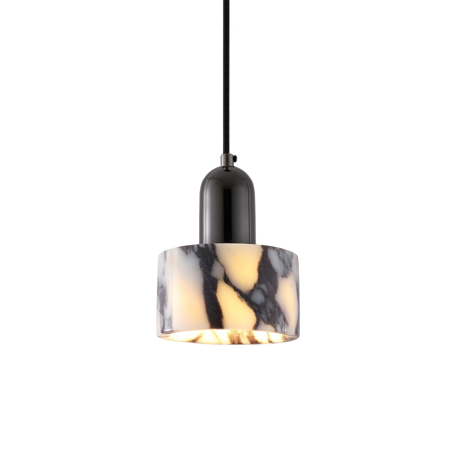 Flair Modern Minimalist Marble Metal Pendant Lamp - Lamp Copper